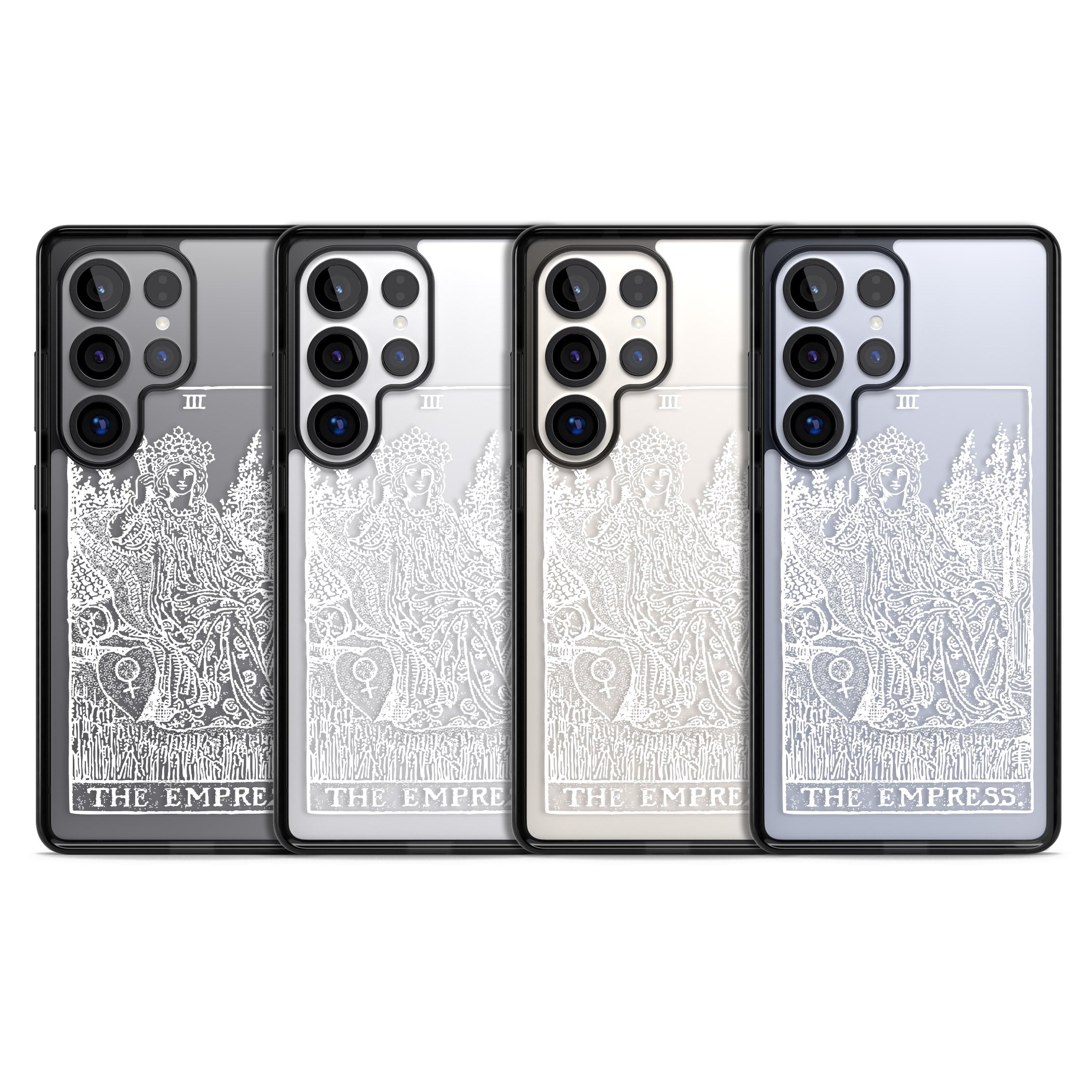 Personalised The Empress Tarot Card (White)