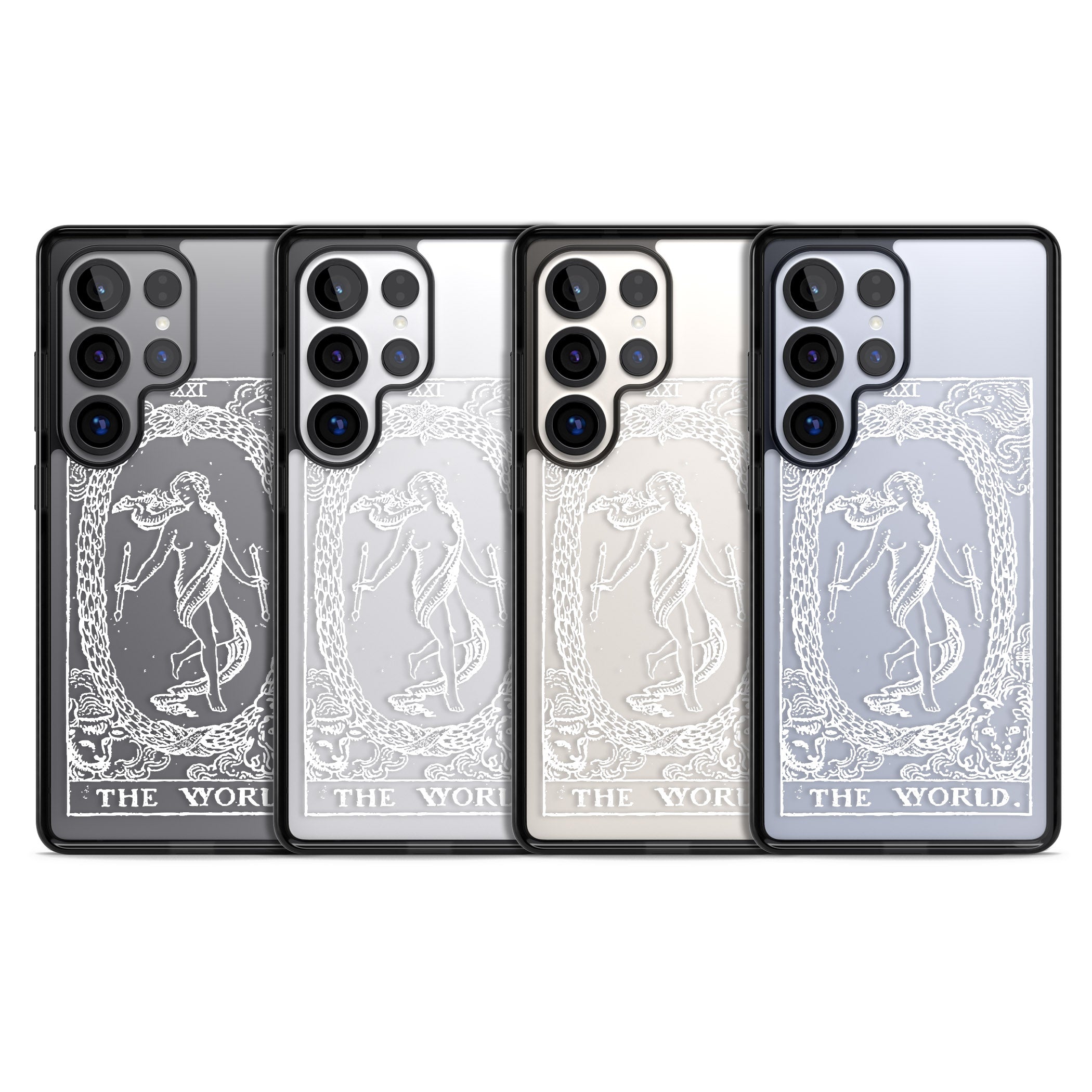 Personalised The World Tarot Card (White)