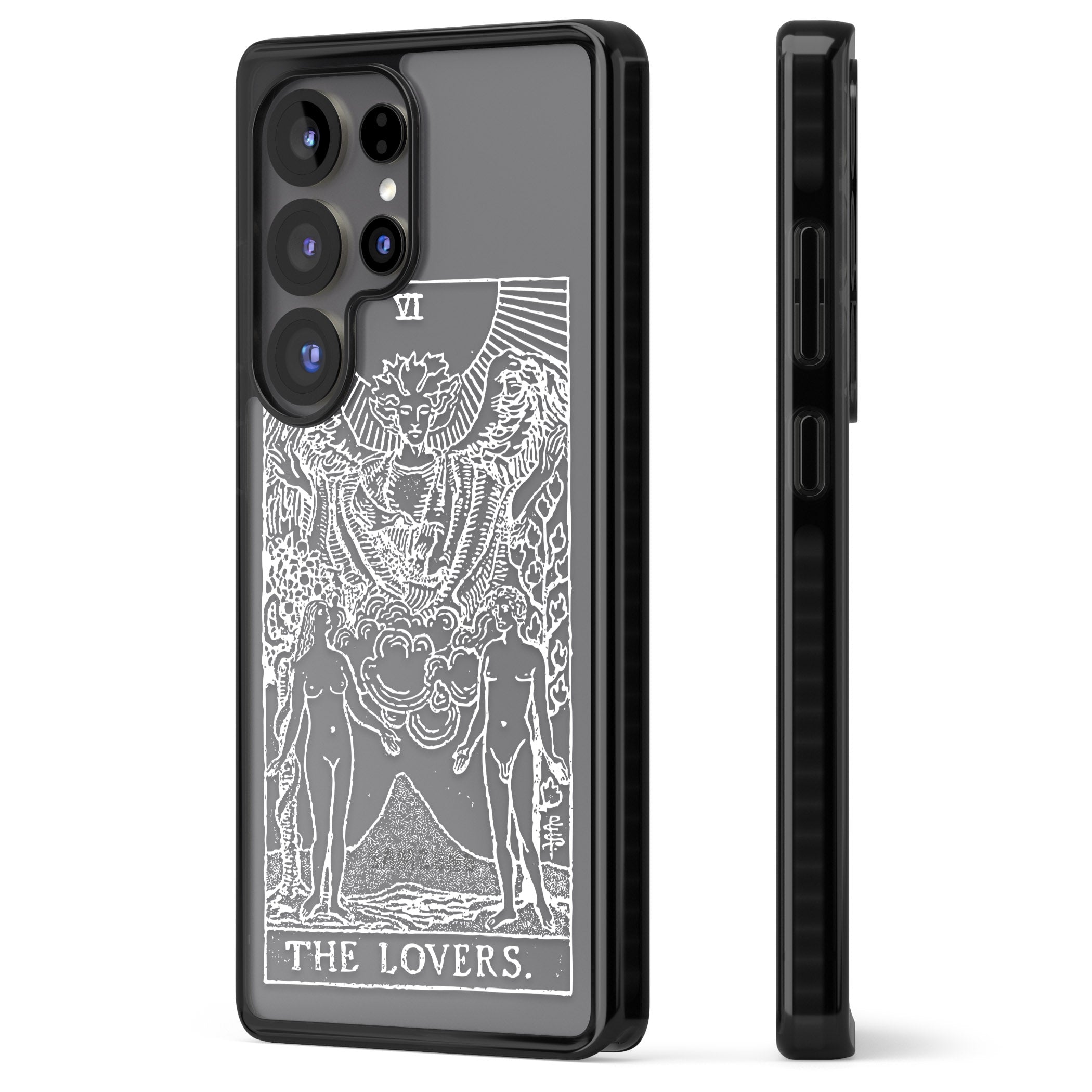 Personalised The Lovers Tarot Card (White)