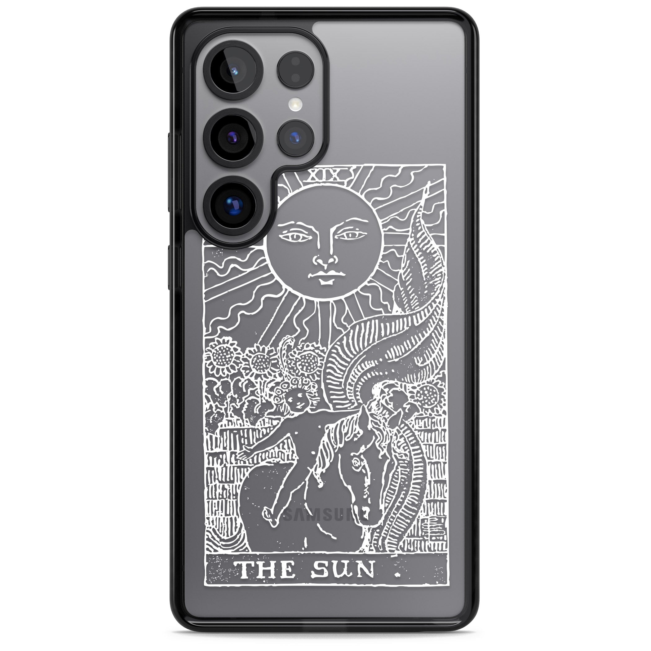 Personalised The Sun Tarot Card (White)