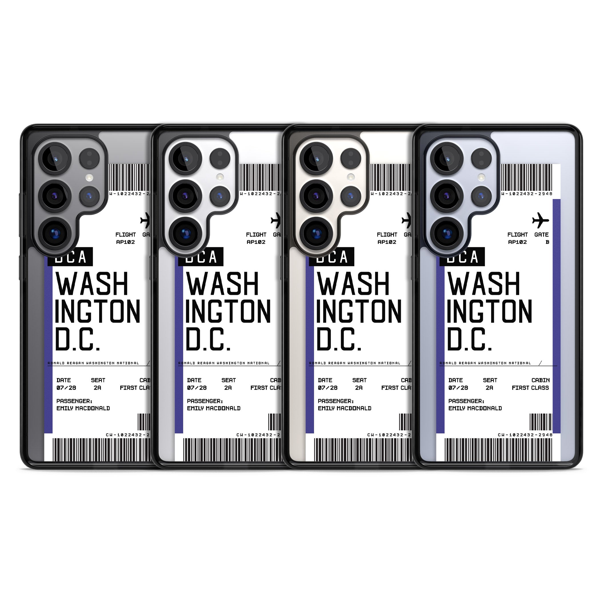 Personalised Washington D.C. Boarding Pass