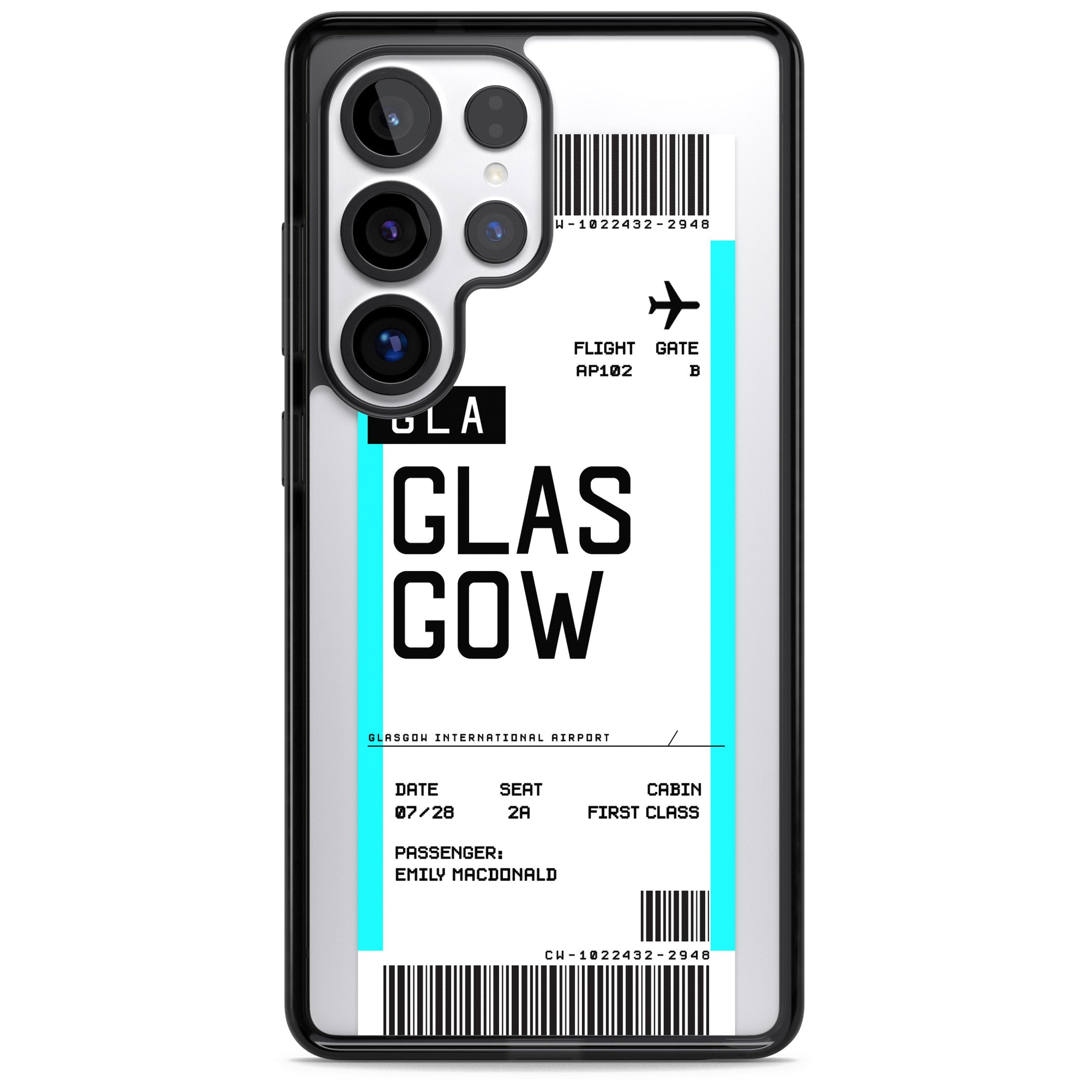Personalised Glasgow Boarding Pass
