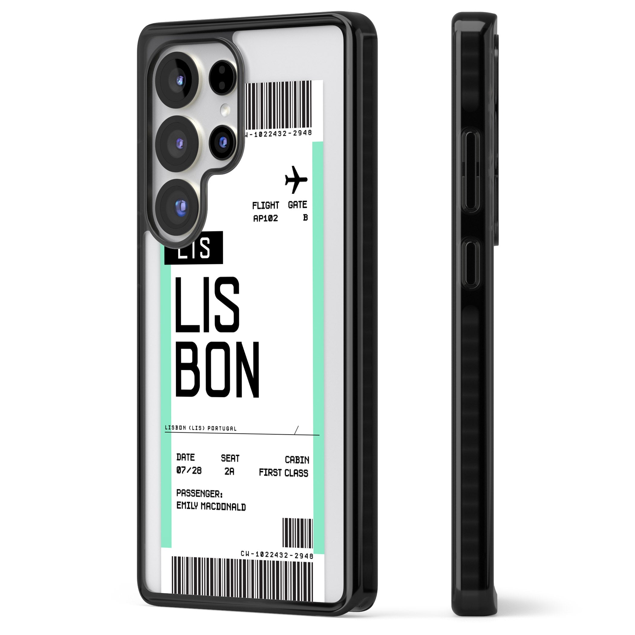 Personalised Lisbon Boarding Pass