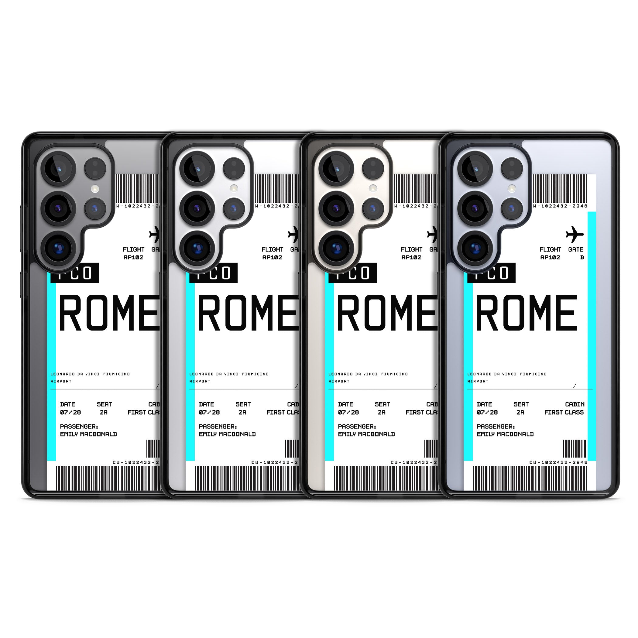 Personalised Rome Boarding Pass