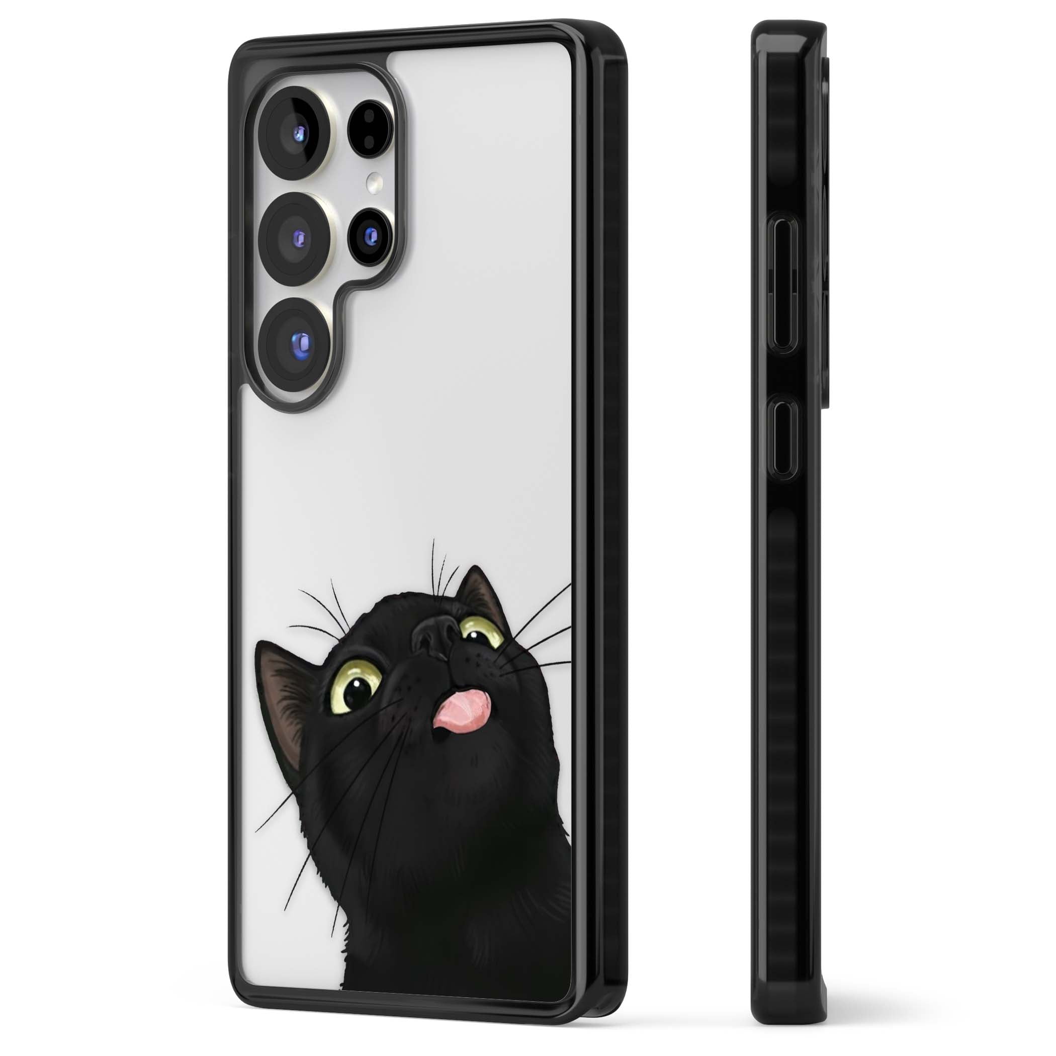 Black Cat Energy for her iPhone case | Black Impact case for Samsung Galaxy S25 Ultra