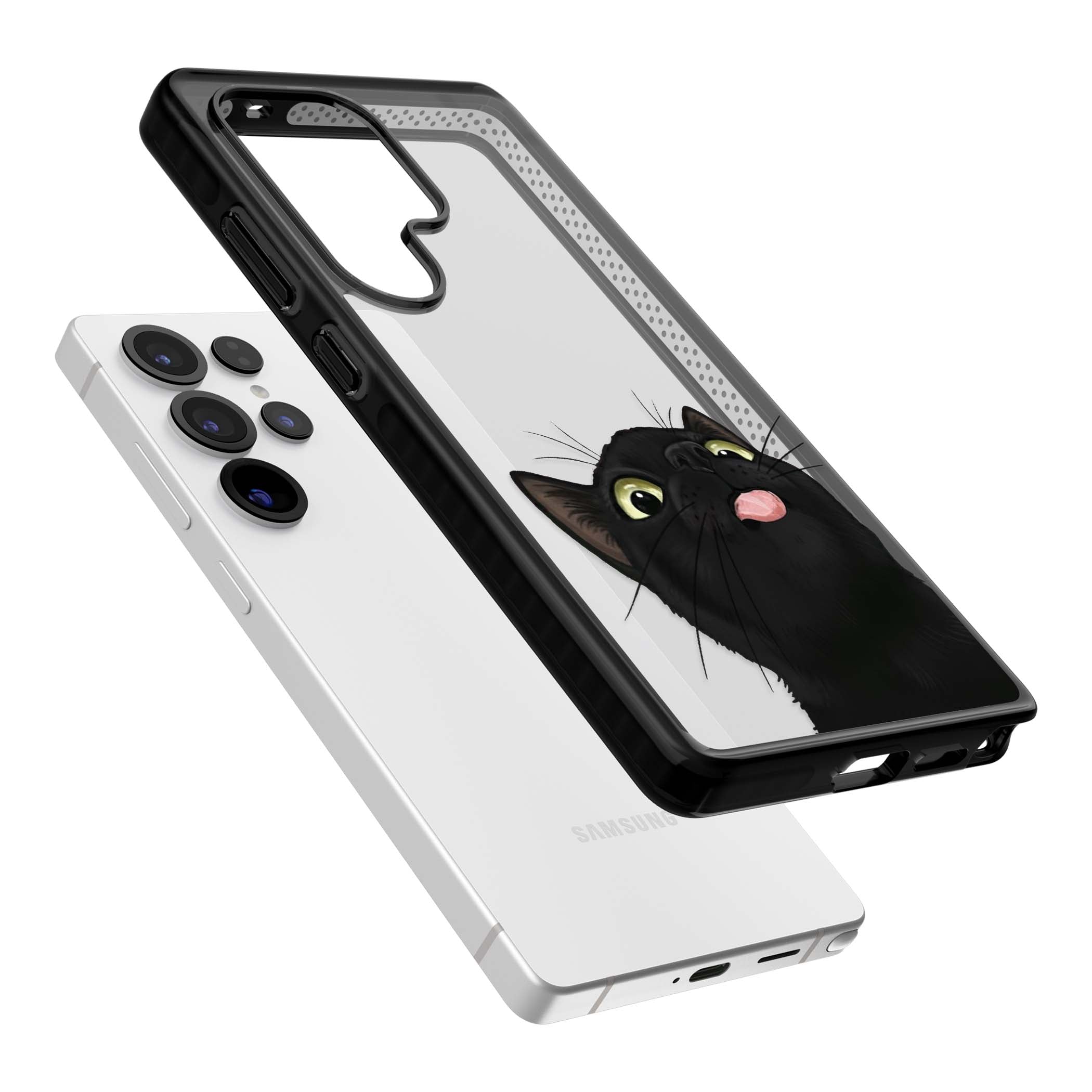Black Cat Energy for her iPhone case | Black Impact case for Samsung Galaxy S25 Ultra