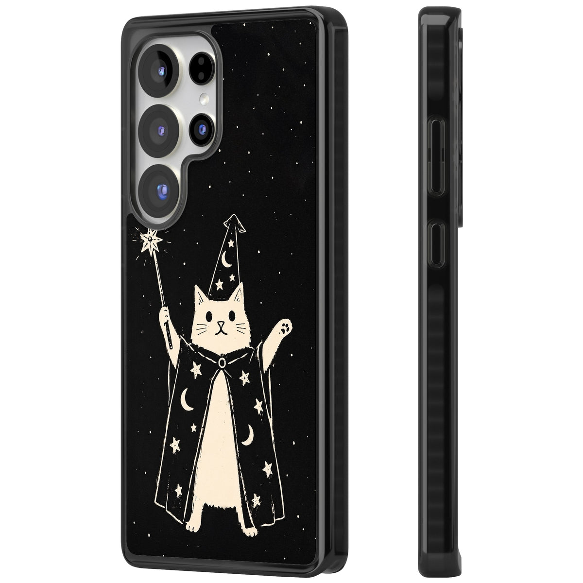 Whisker Wizard Samsung S25 Ultra / Samsung S26 Ultra Impact Black Phone Case side