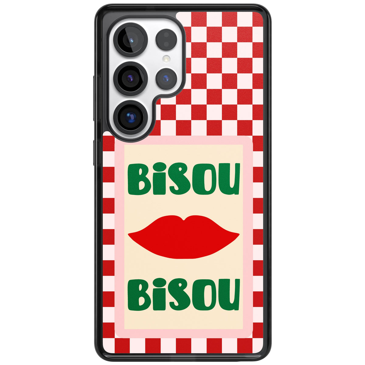 Bisou Samsung S25 Ultra / Samsung S26 Ultra Impact Black Phone Case front