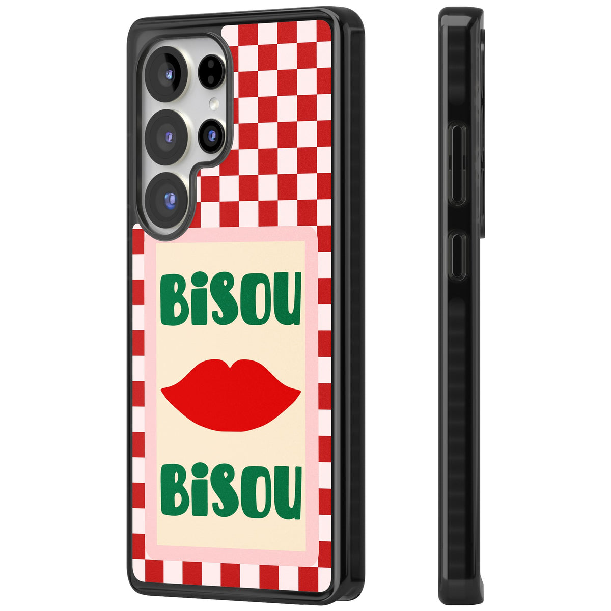 Bisou Samsung S25 Ultra / Samsung S26 Ultra Impact Black Phone Case side