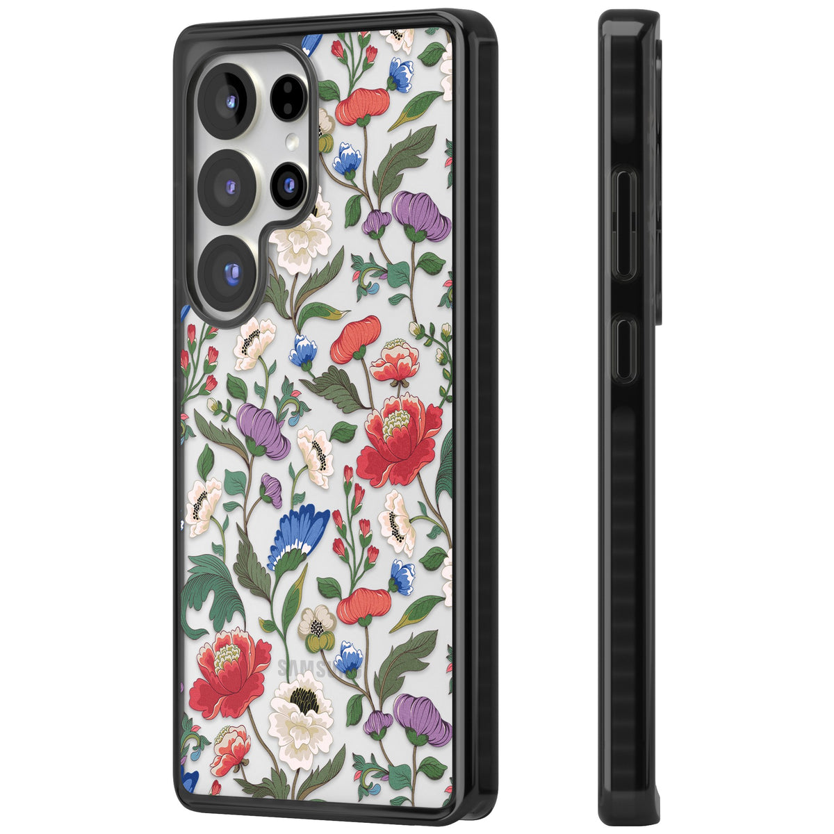 Chinoiserie Bloom Samsung S25 Ultra / Samsung S26 Ultra Impact Black Phone Case side