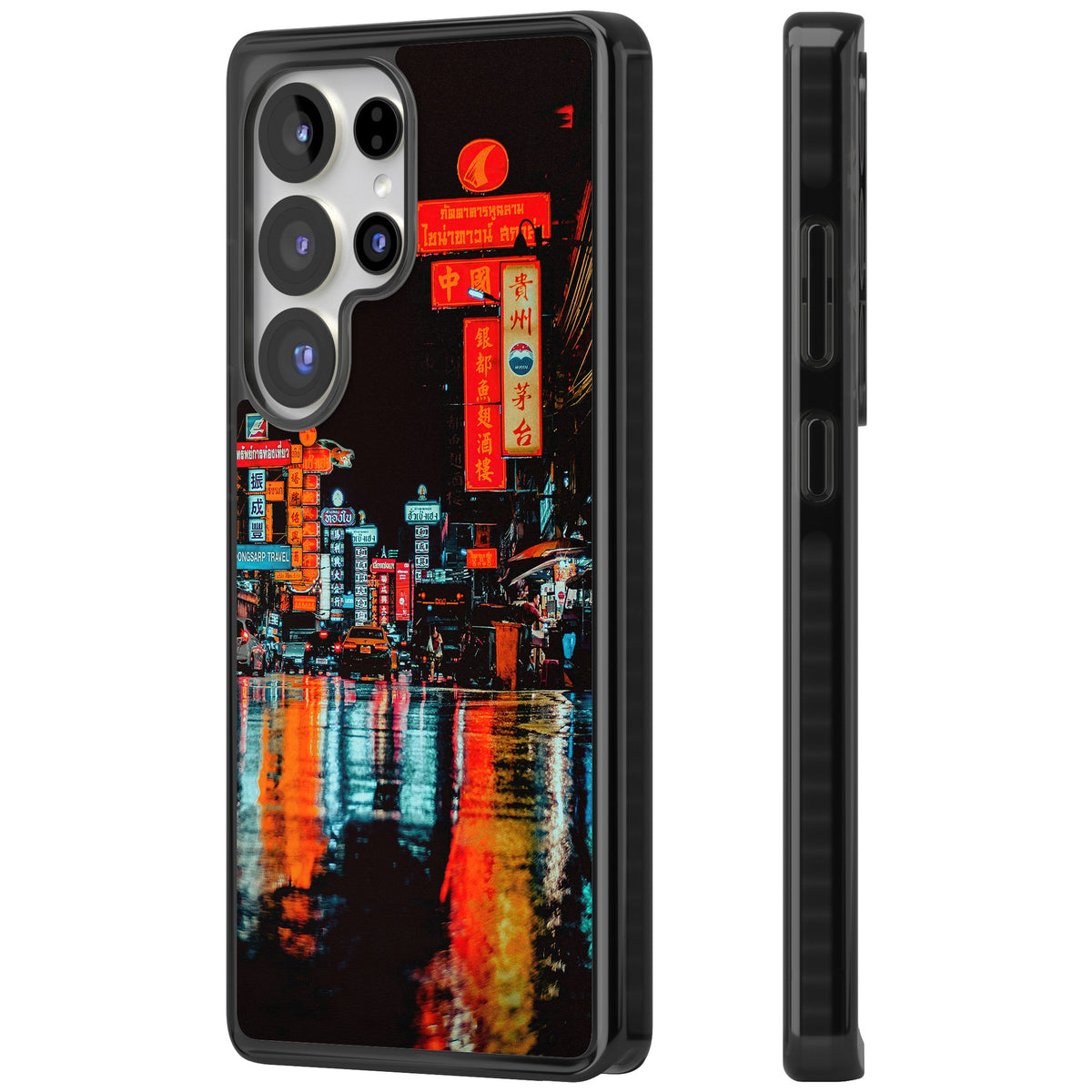 Neon City Samsung S25 Ultra / Samsung S26 Ultra Impact Black Phone Case side