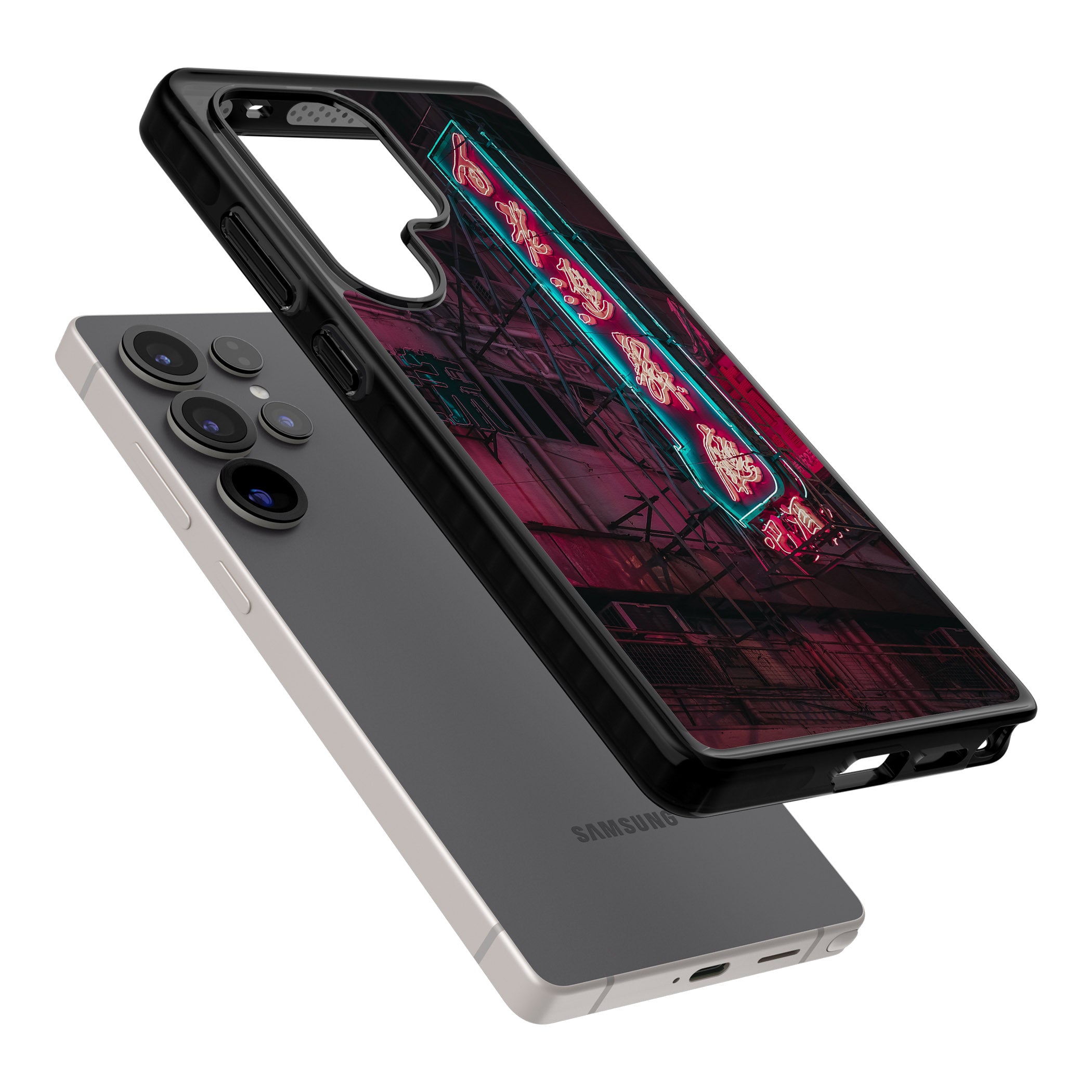 Neon Kanji Cityscape