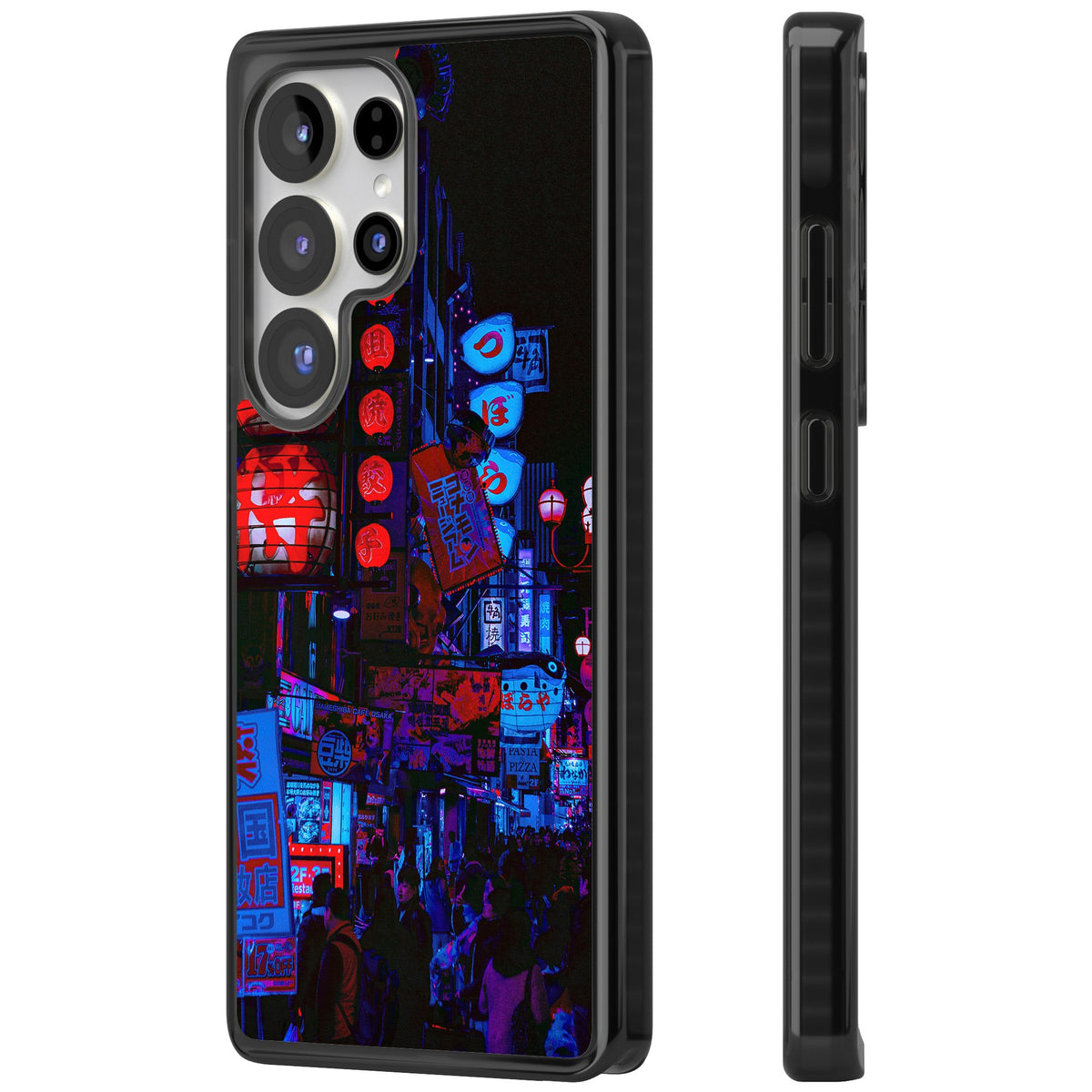 Neon Tokyo Samsung S25 Ultra / Samsung S26 Ultra Impact Black Phone Case side