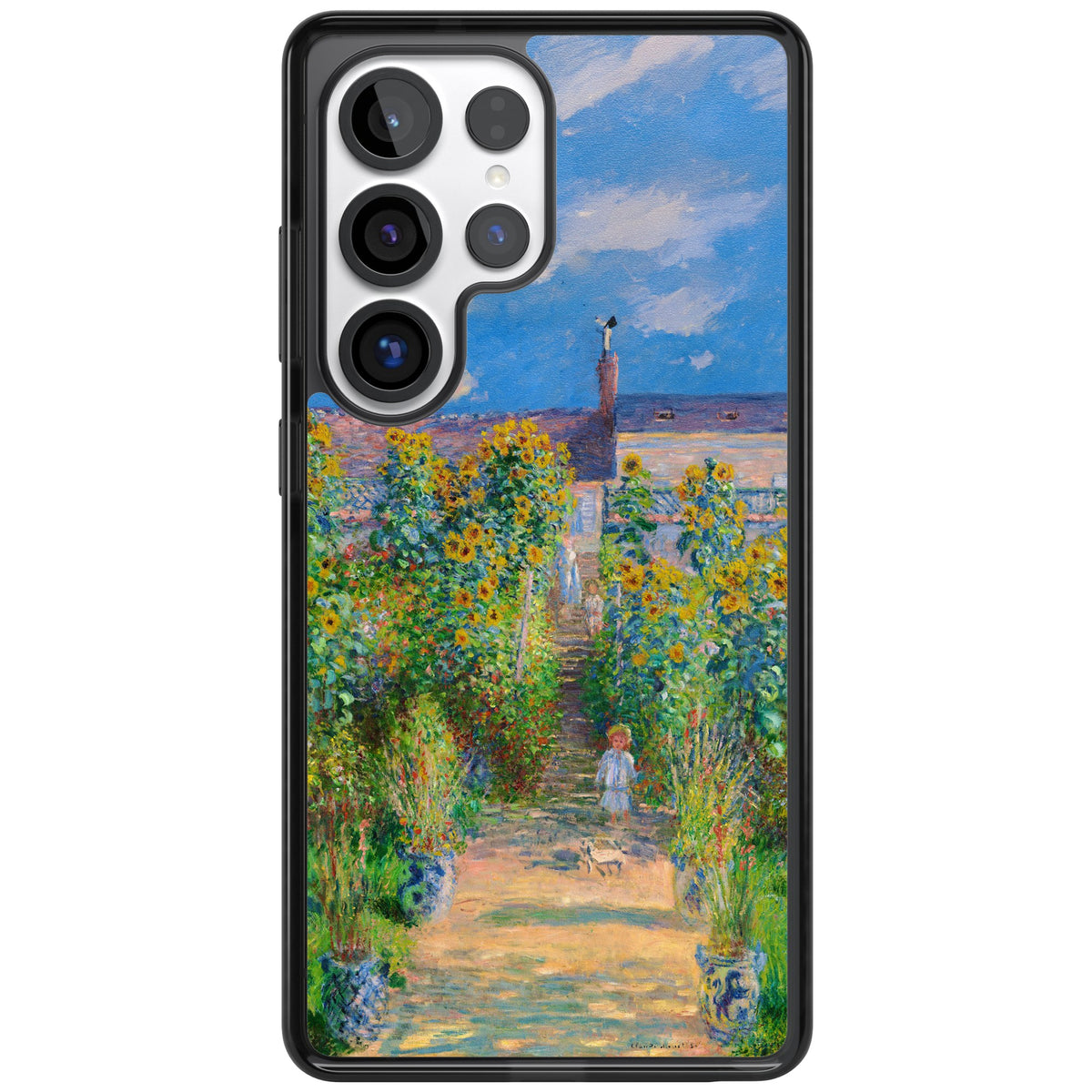 Garden at Vetheuil Samsung S25 Ultra / Samsung S26 Ultra Impact Black Phone Case front