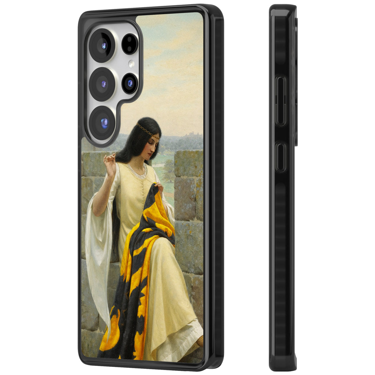 Stitching the Standard Samsung S25 Ultra / Samsung S26 Ultra Impact Black Phone Case side