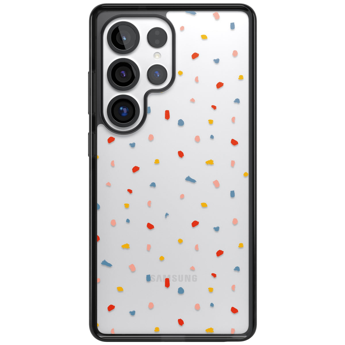 Small Confetti Samsung S25 Ultra / Samsung S26 Ultra Impact Black Phone Case front