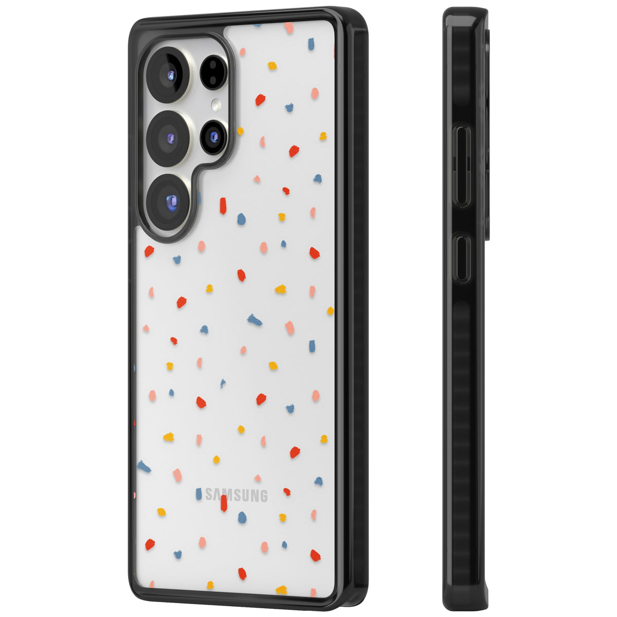 Small Confetti Samsung S25 Ultra / Samsung S26 Ultra Impact Black Phone Case side