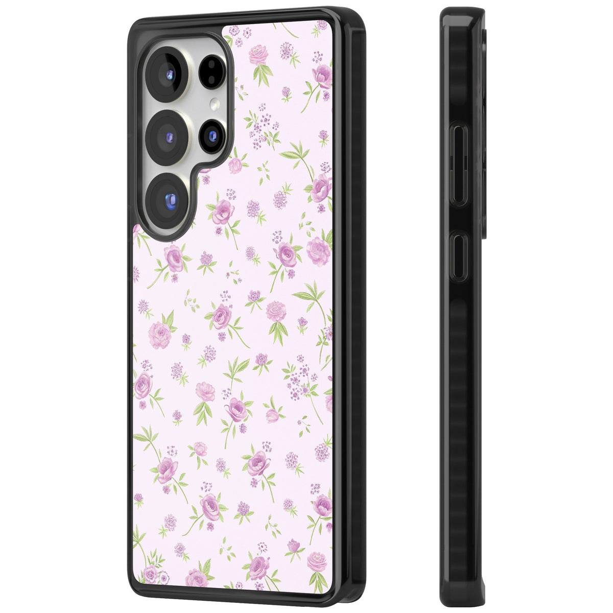 Pink Peonies Samsung S25 Ultra / Samsung S26 Ultra Impact Black Phone Case side