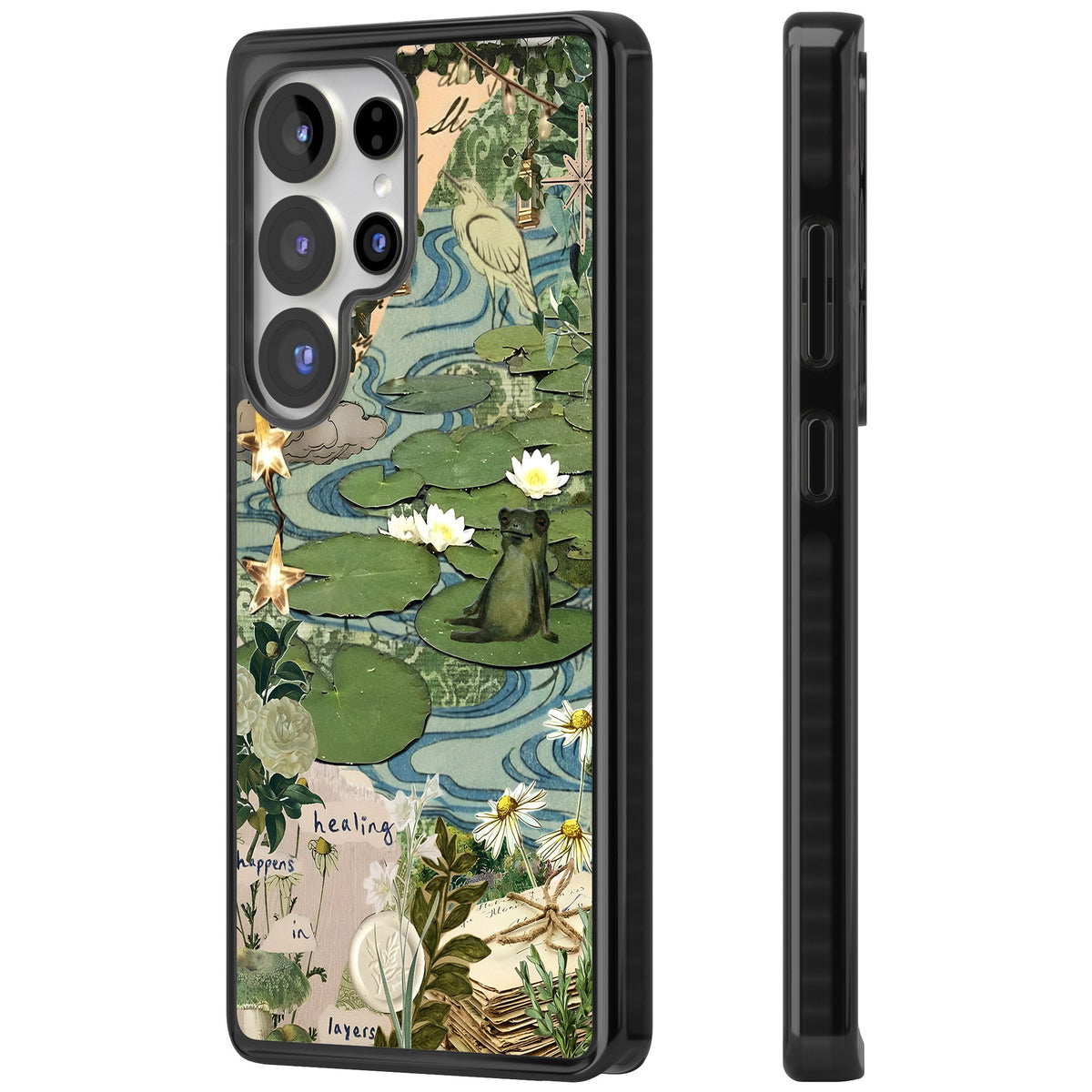 Lily Pad River Samsung S25 Ultra / Samsung S26 Ultra Impact Black Phone Case side
