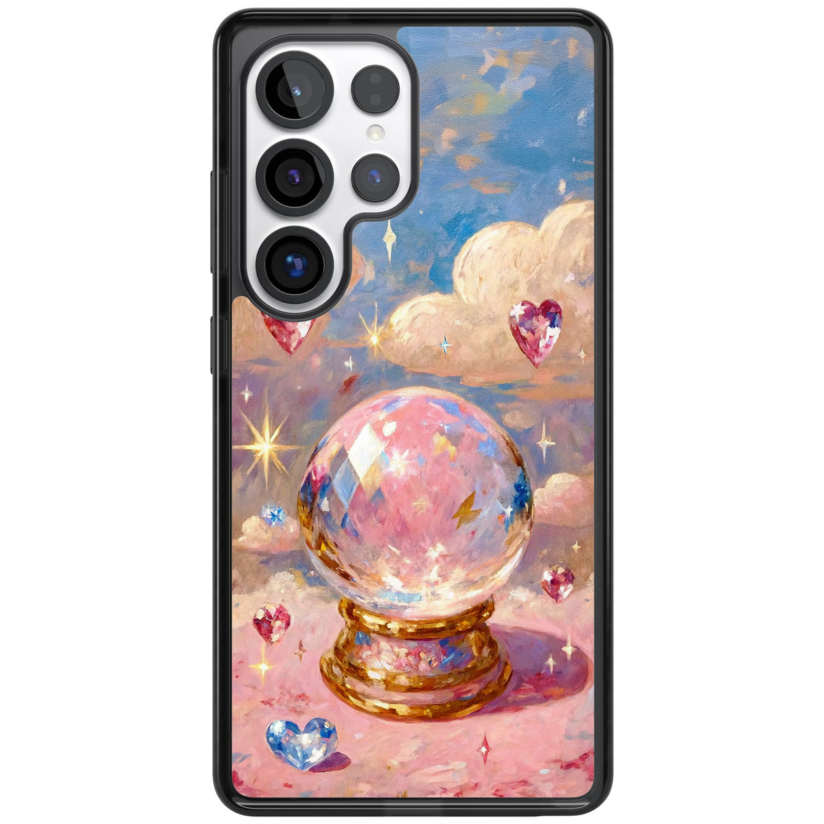 Crystal Ball Samsung S25 Ultra / Samsung S26 Ultra Impact Black Phone Case front