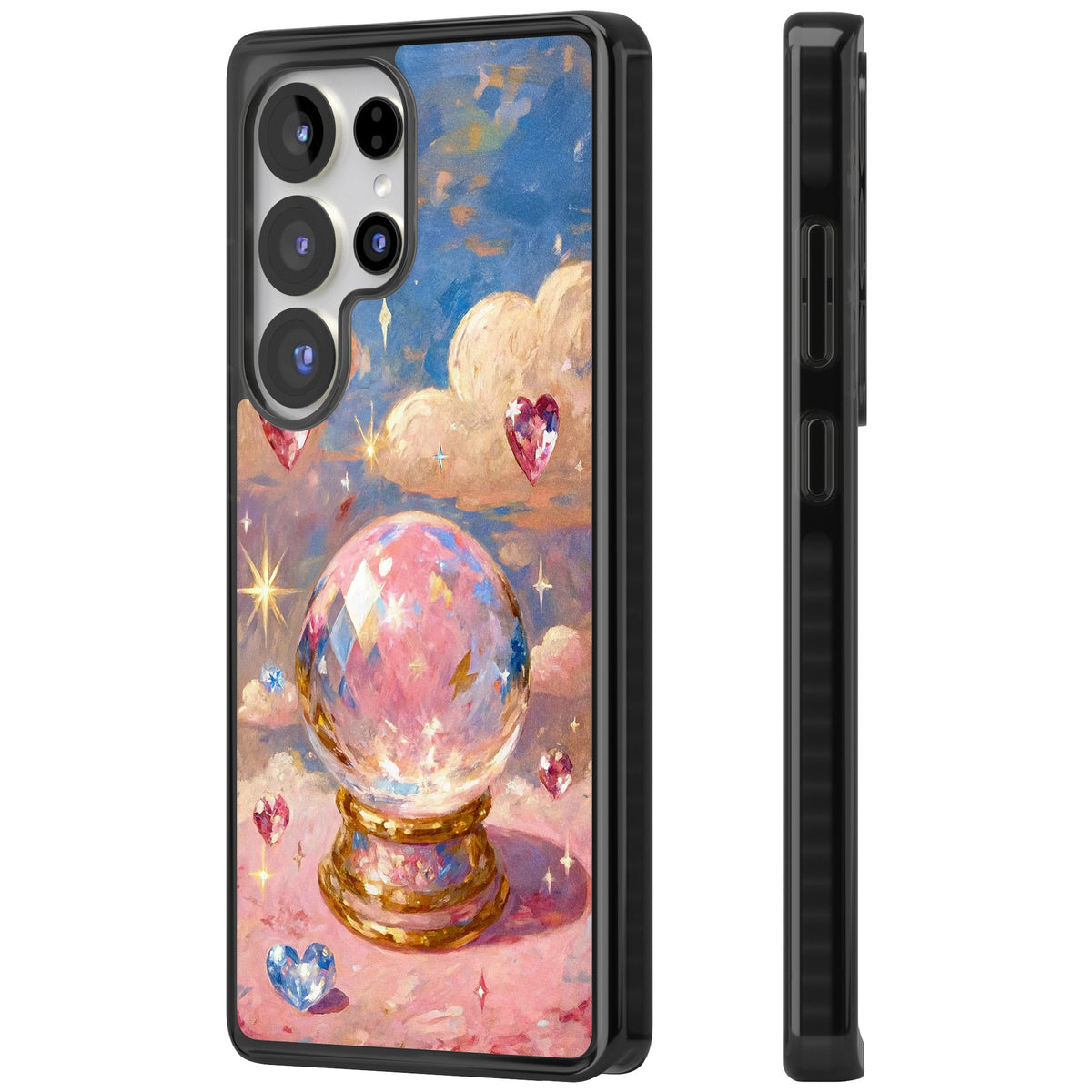 Crystal Ball Samsung S25 Ultra / Samsung S26 Ultra Impact Black Phone Case side