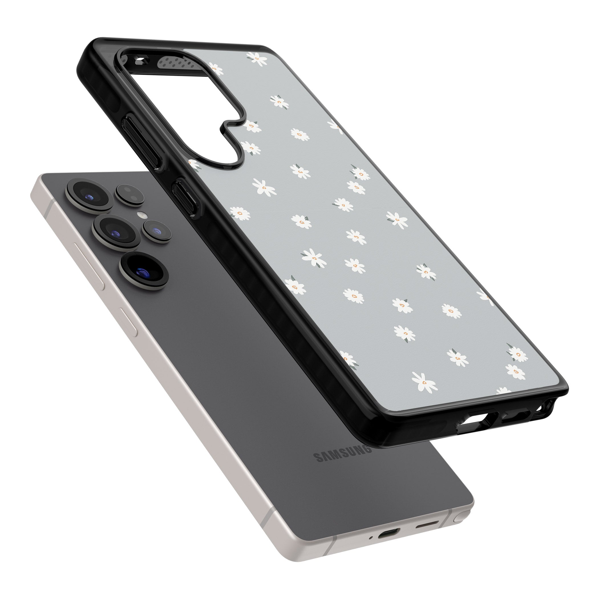 Painted Daisy Blue Grey