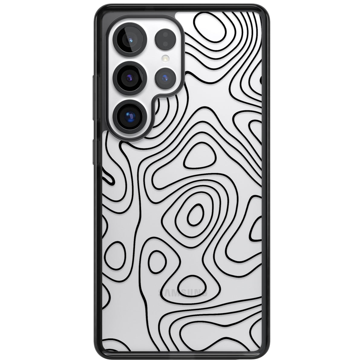 Damascus Steel Samsung S25 Ultra / Samsung S26 Ultra Impact Black Phone Case front