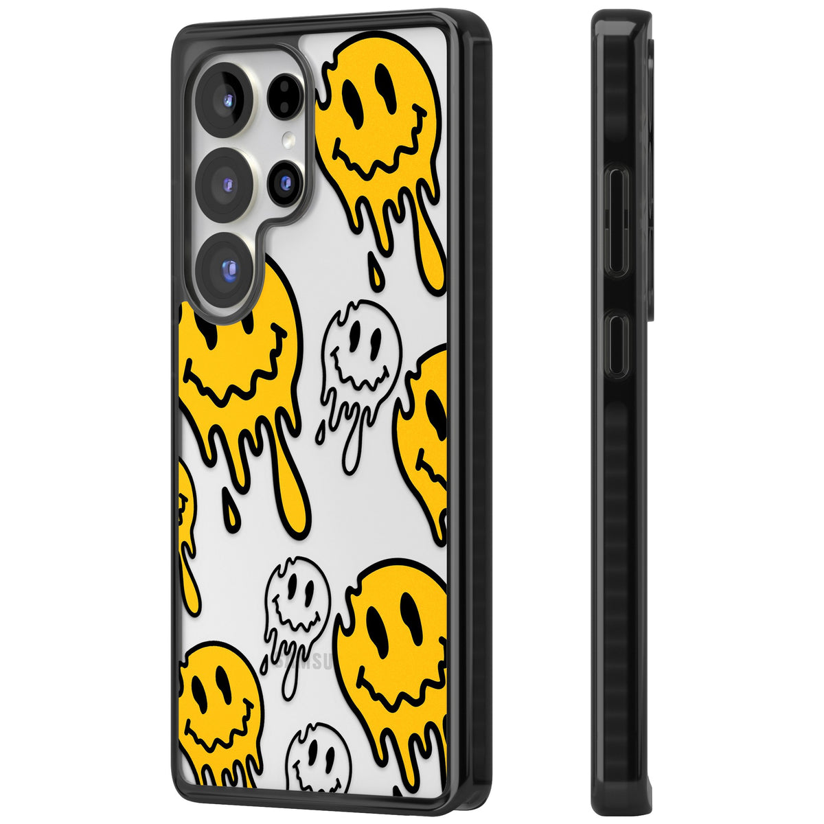Face Melt Samsung S25 Ultra / Samsung S26 Ultra Impact Black Phone Case side