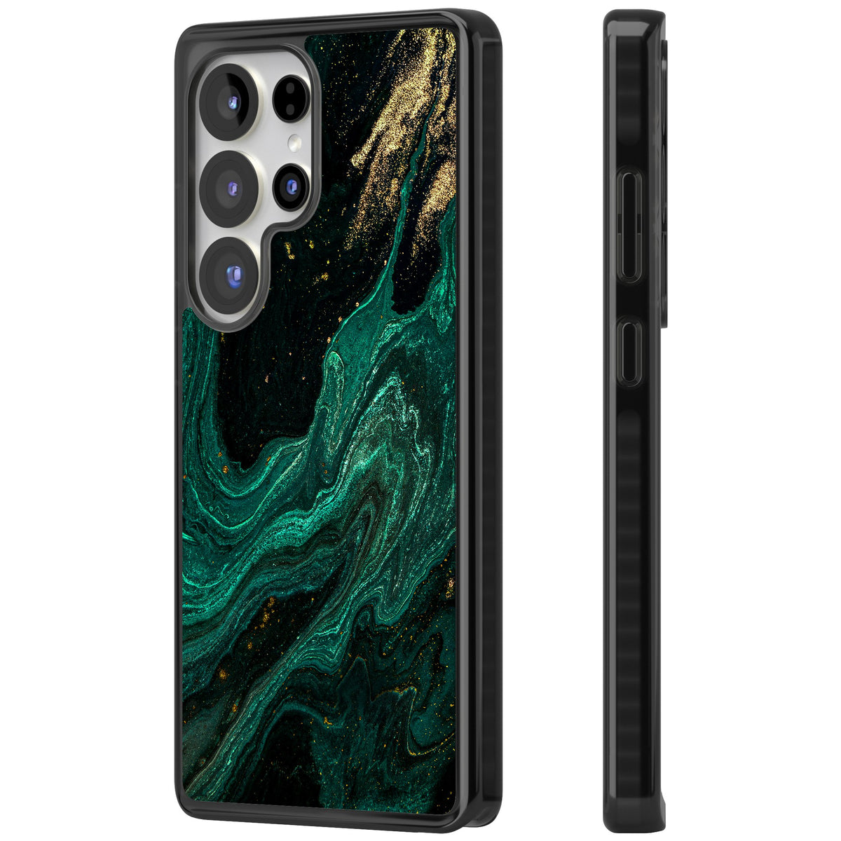 Emerald Lagoon Samsung S25 Ultra / Samsung S26 Ultra Impact Black Phone Case side