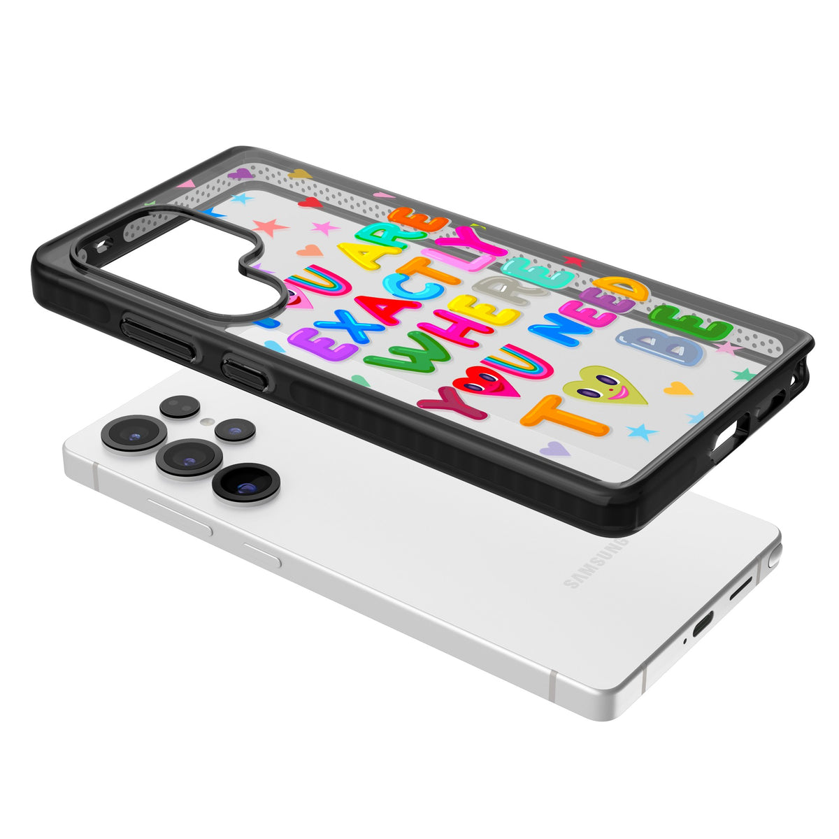 Exactly Where You Need To Be Samsung S25 Ultra / Samsung S26 Ultra Impact Black Phone Case angled