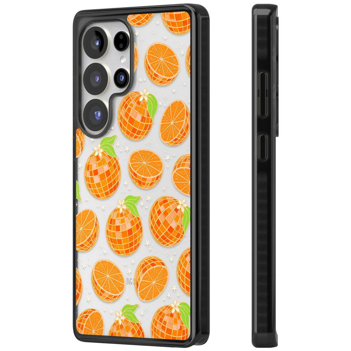 Disco Oranges Samsung S25 Ultra / Samsung S26 Ultra Impact Black Phone Case side