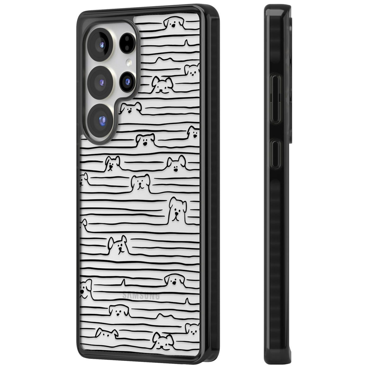 Dog Lines Samsung S25 Ultra / Samsung S26 Ultra Impact Black Phone Case side