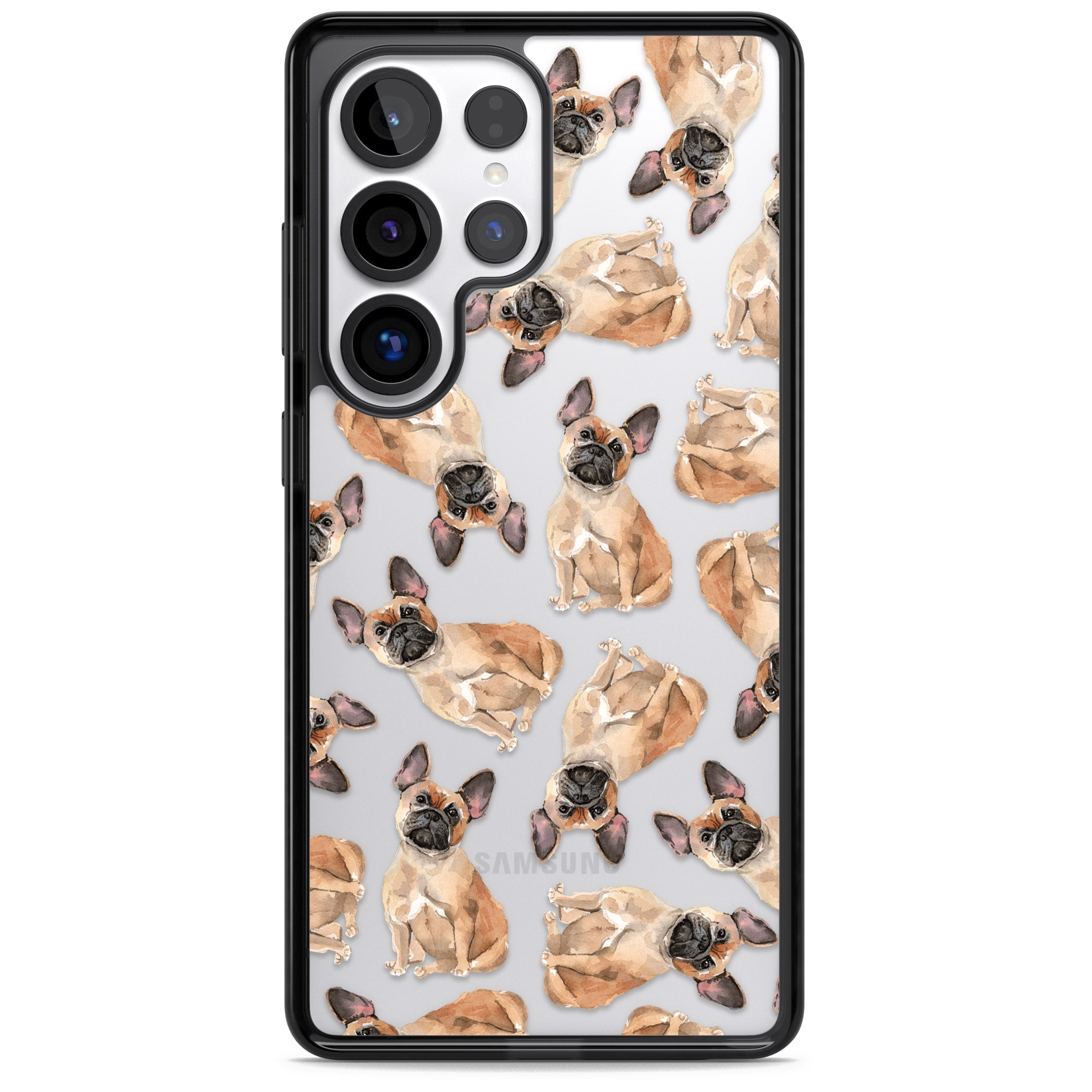 French Bulldog Watercolour Pattern