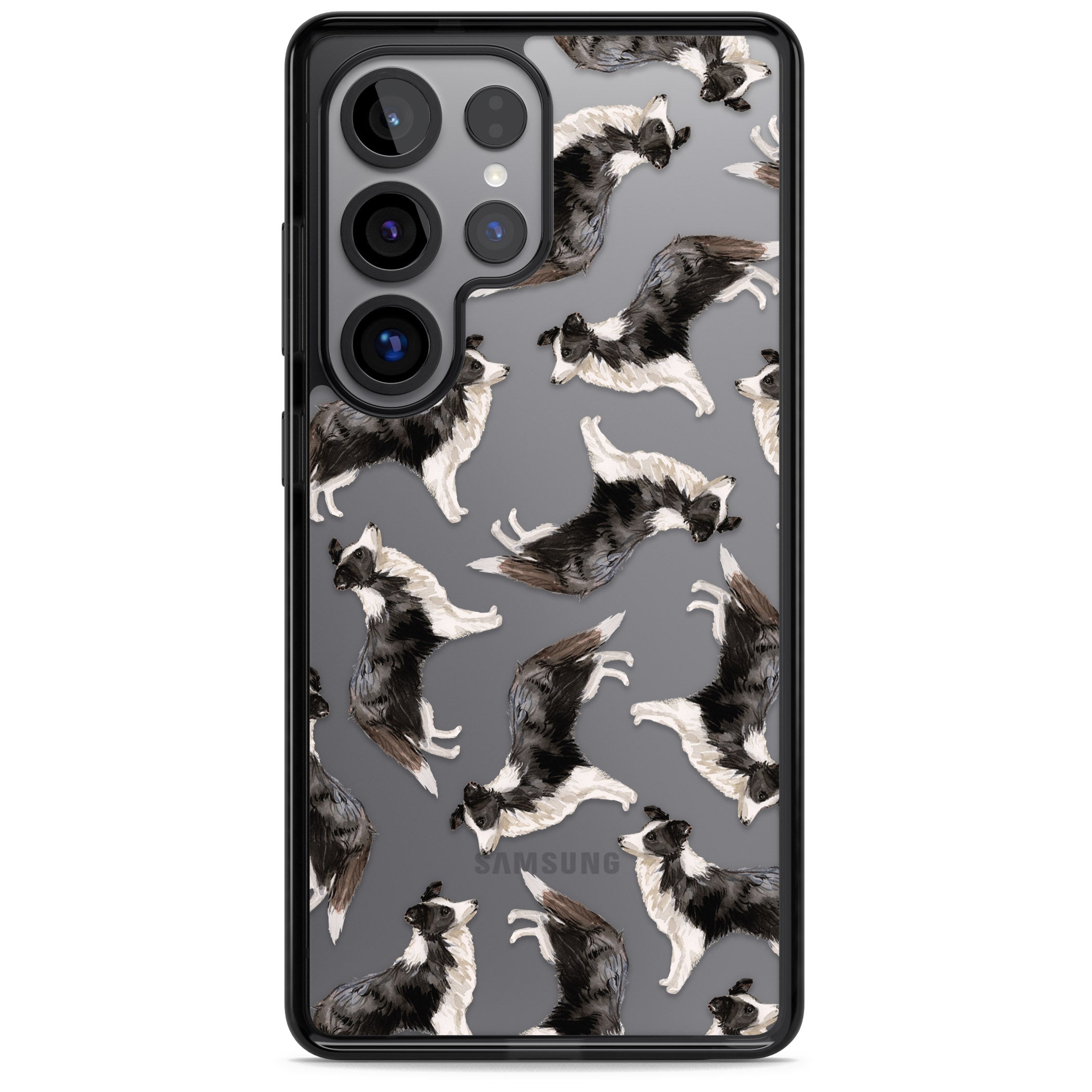 Border Collie Pattern Watercolour