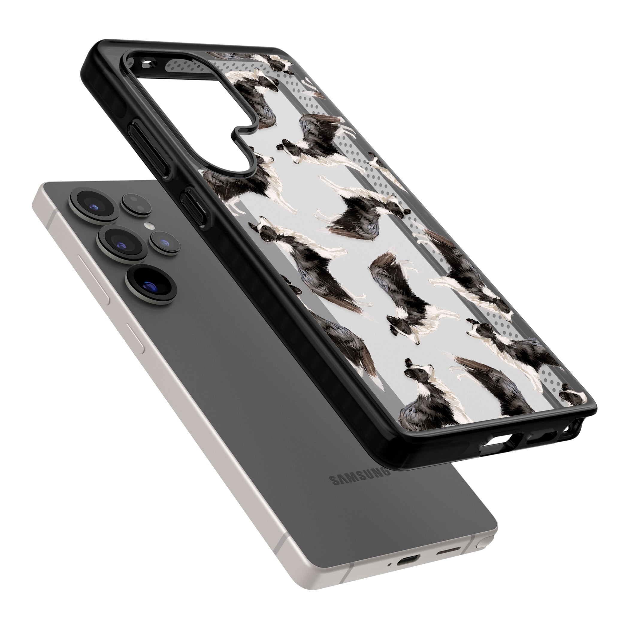 Border Collie Pattern Watercolour