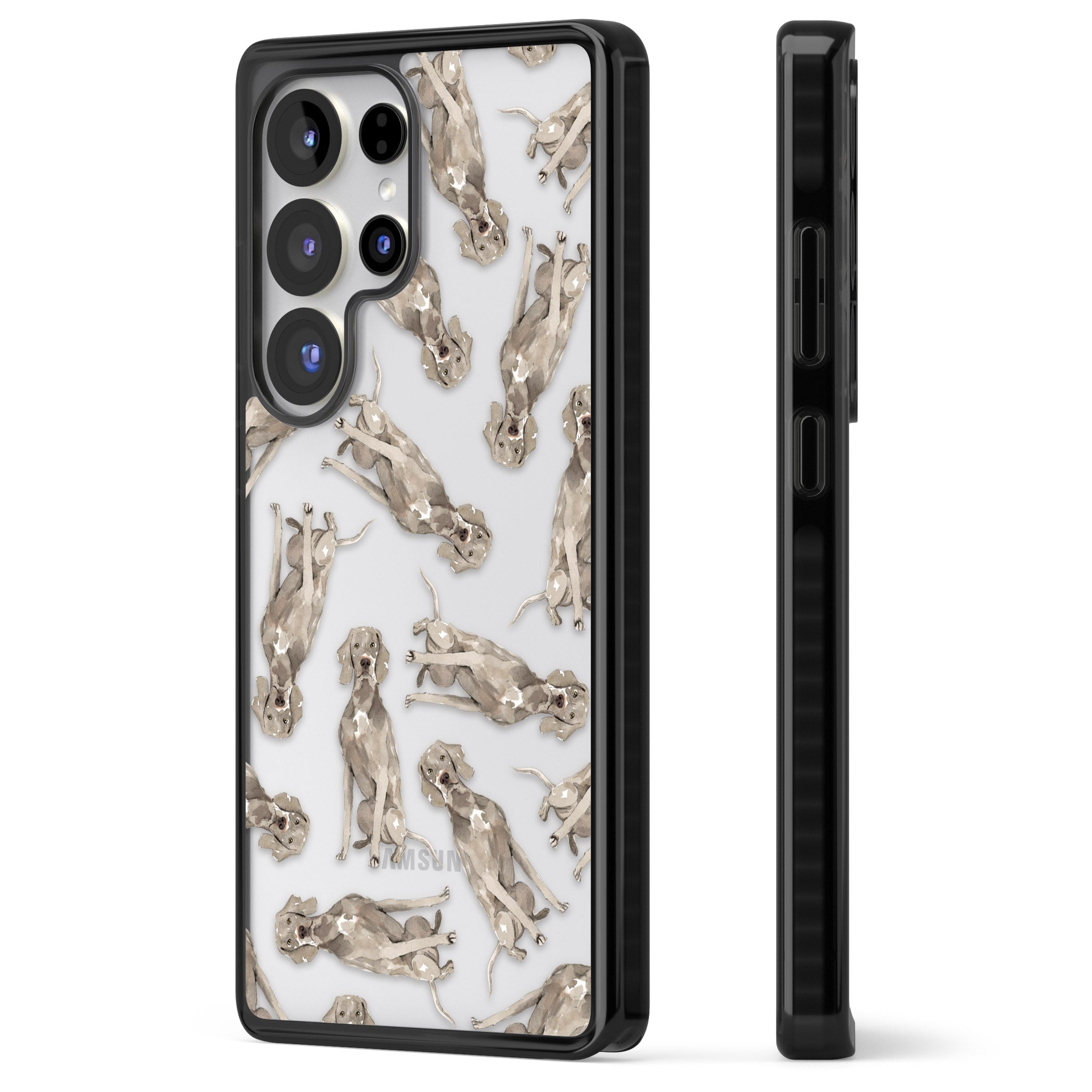 Weimaraner Watercolor Dog