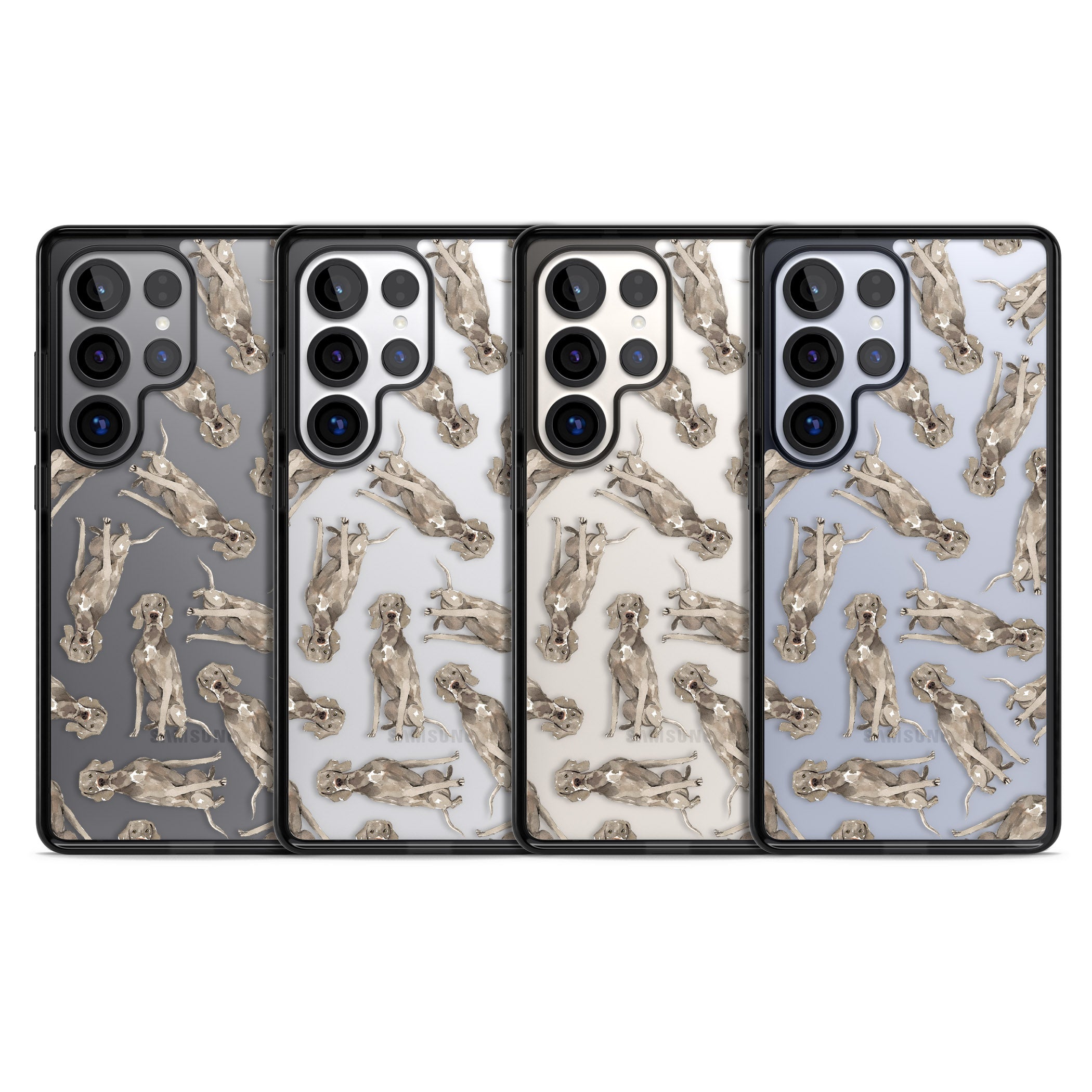 Weimaraner Watercolor Dog