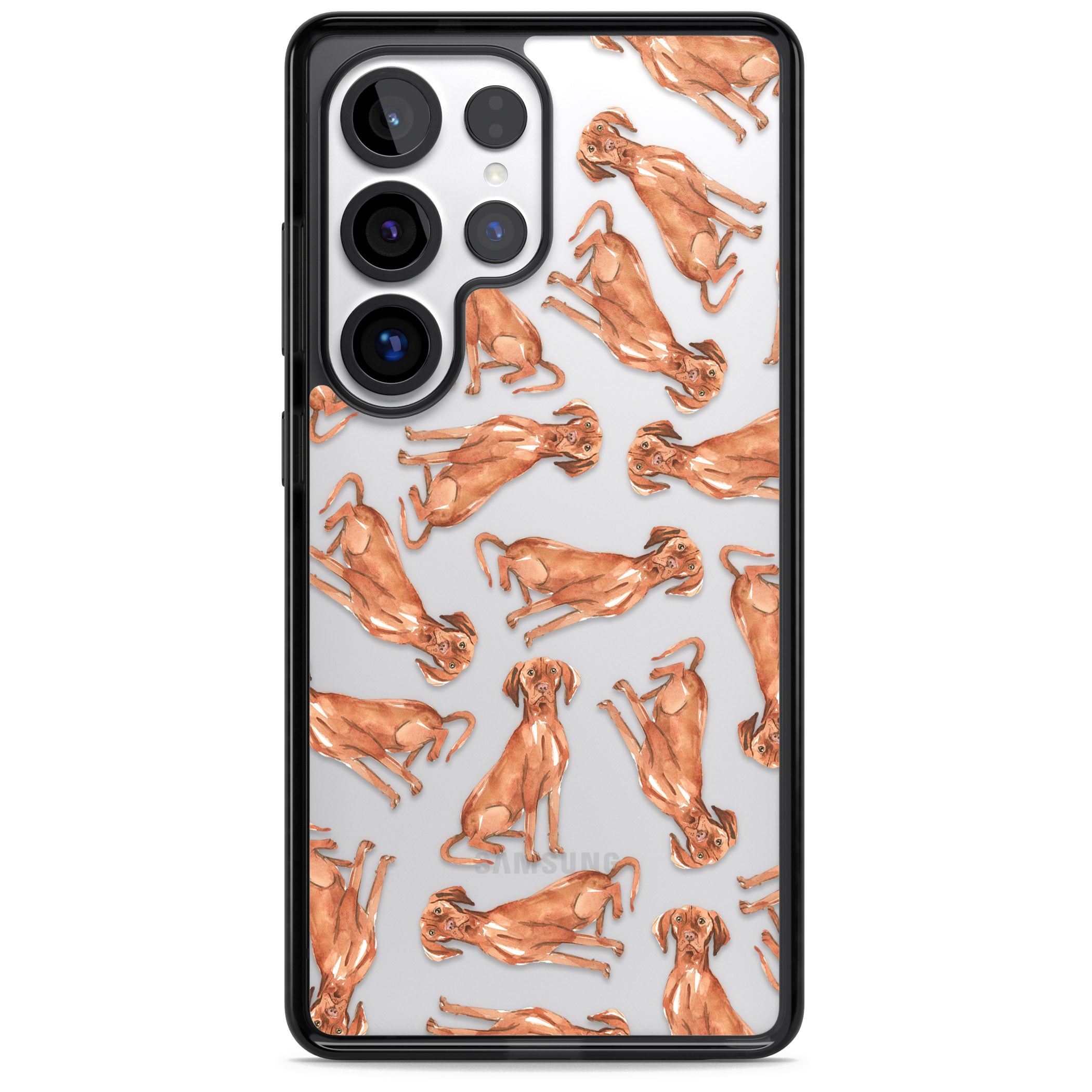 Hungarian Vizsla Watercolor Pattern