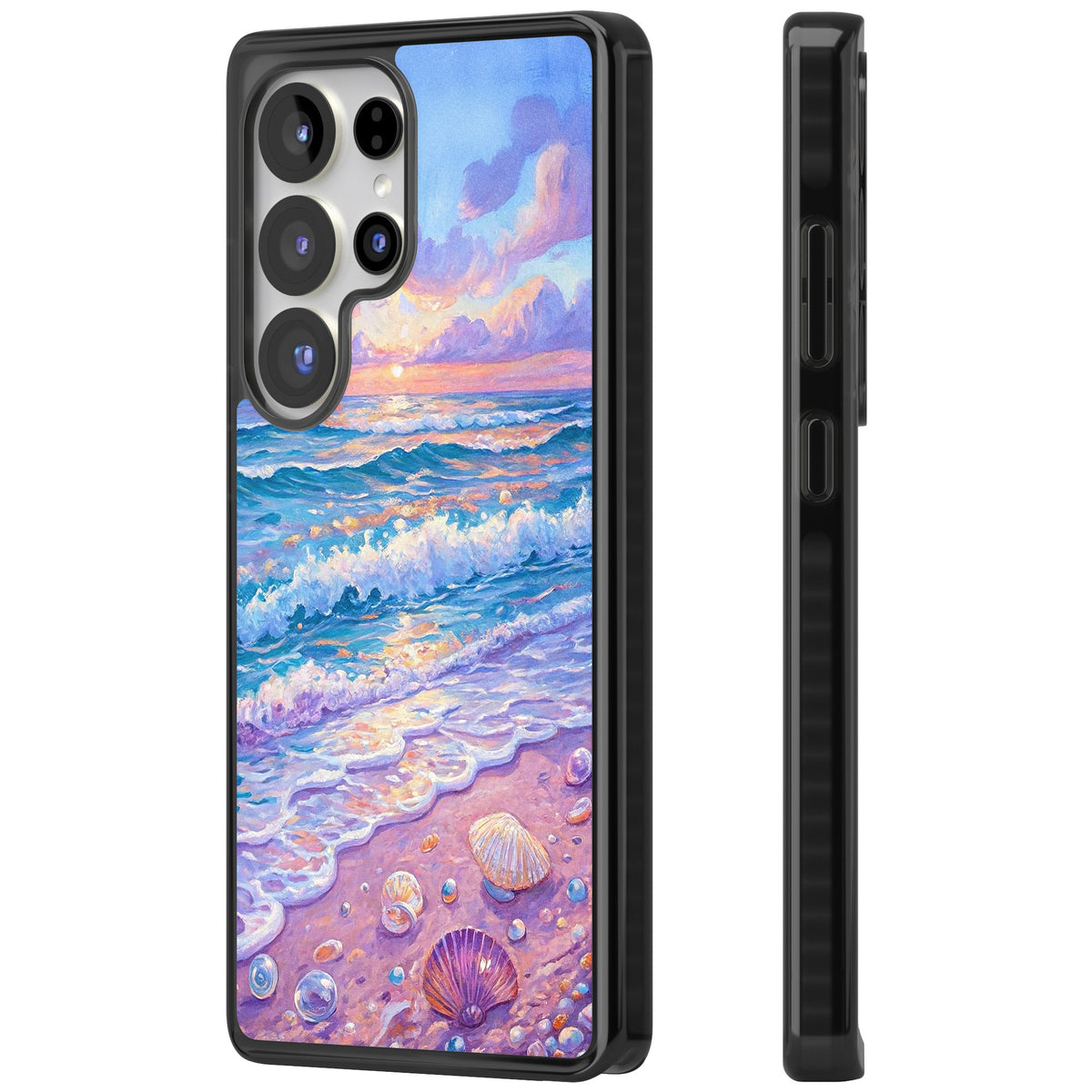 Pearl Shore Samsung S25 Ultra / Samsung S26 Ultra Impact Black Phone Case side