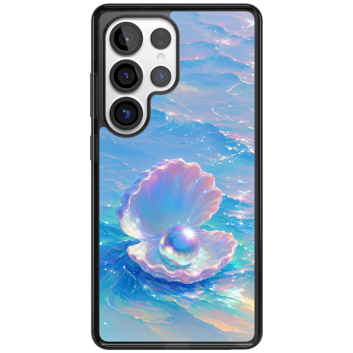 The Pearl Clam Samsung S25 Ultra / Samsung S26 Ultra Impact Black Phone Case front