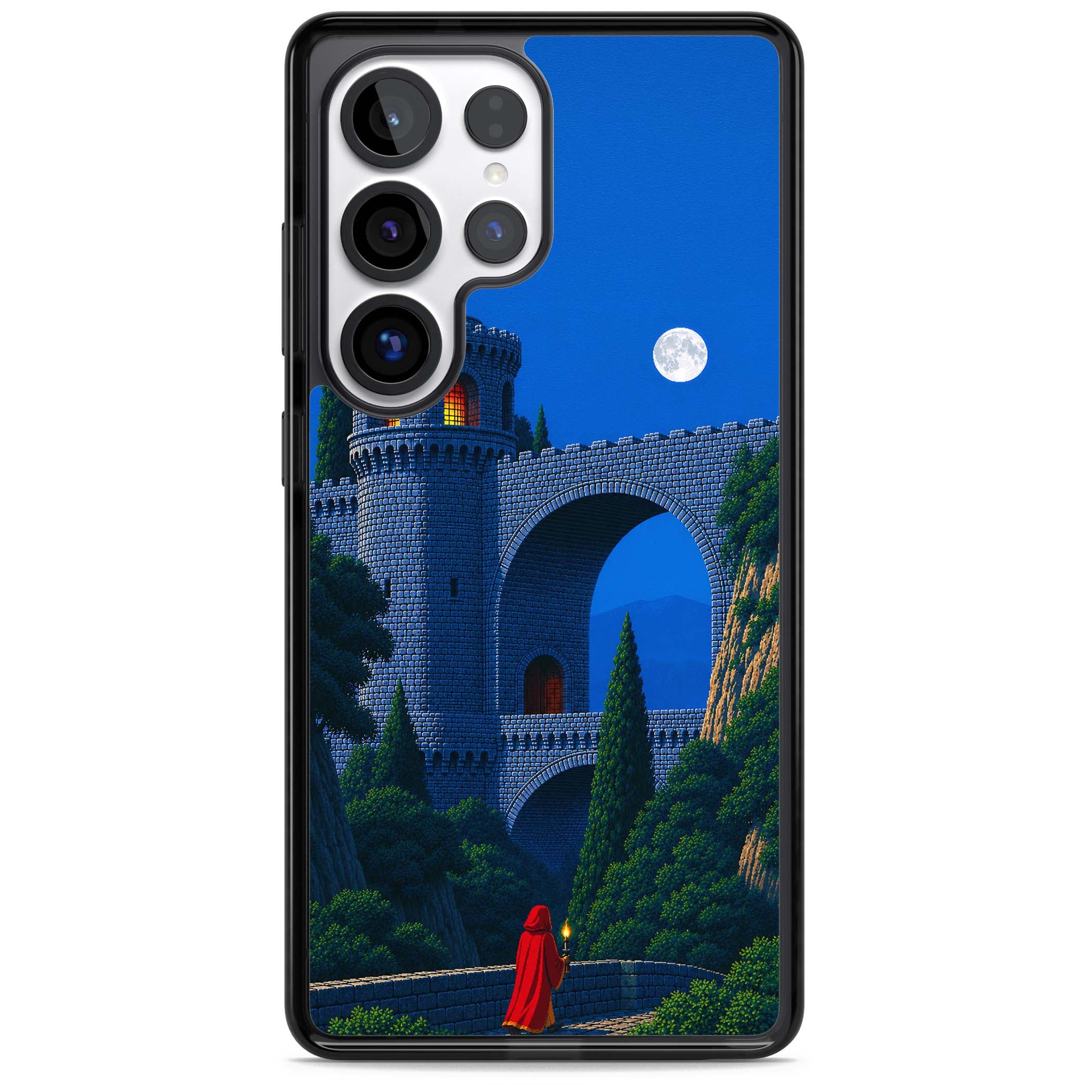 Castle Walls art iPhone case | Black Impact case for Samsung Galaxy S25 Ultra