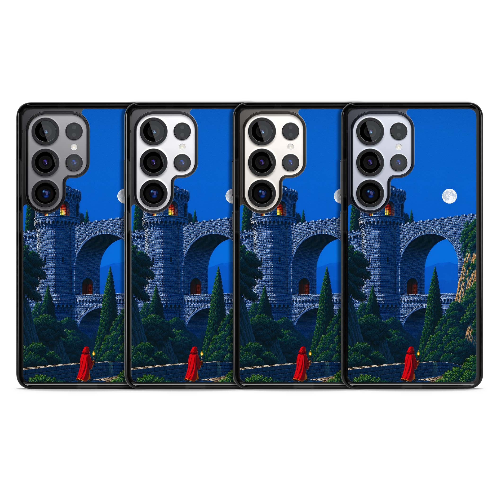 Castle Walls art iPhone case | Black Impact case for Samsung Galaxy S25 Ultra