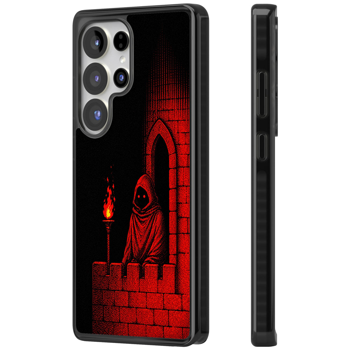 Crimson Crypt Samsung S25 Ultra / Samsung S26 Ultra Impact Black Phone Case side