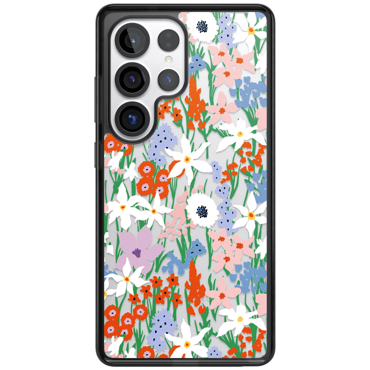 Floral Bouquet: Vibrant Blooms Samsung S25 Ultra / Samsung S26 Ultra Impact Black Phone Case front