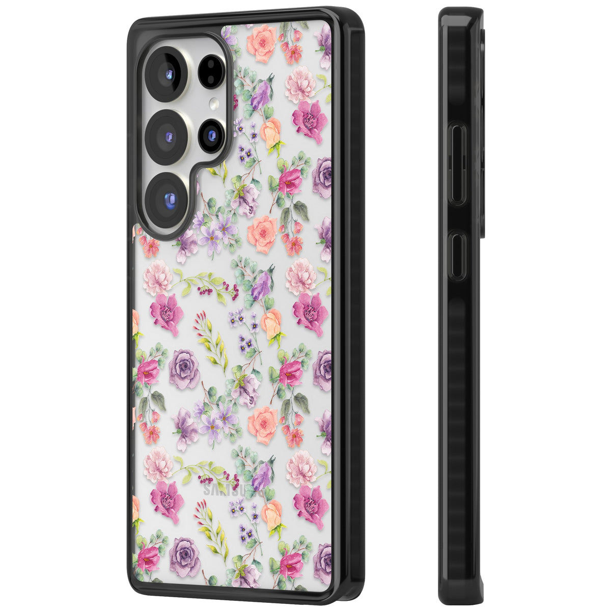 Sunday Flowers Samsung S25 Ultra / Samsung S26 Ultra Impact Black Phone Case side