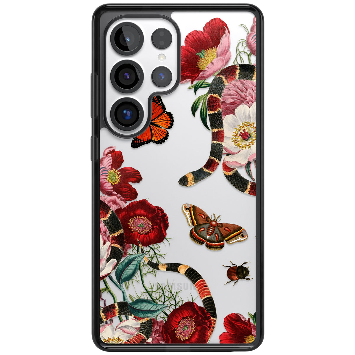 Botanical Snake Samsung S25 Ultra / Samsung S26 Ultra Impact Black Phone Case front