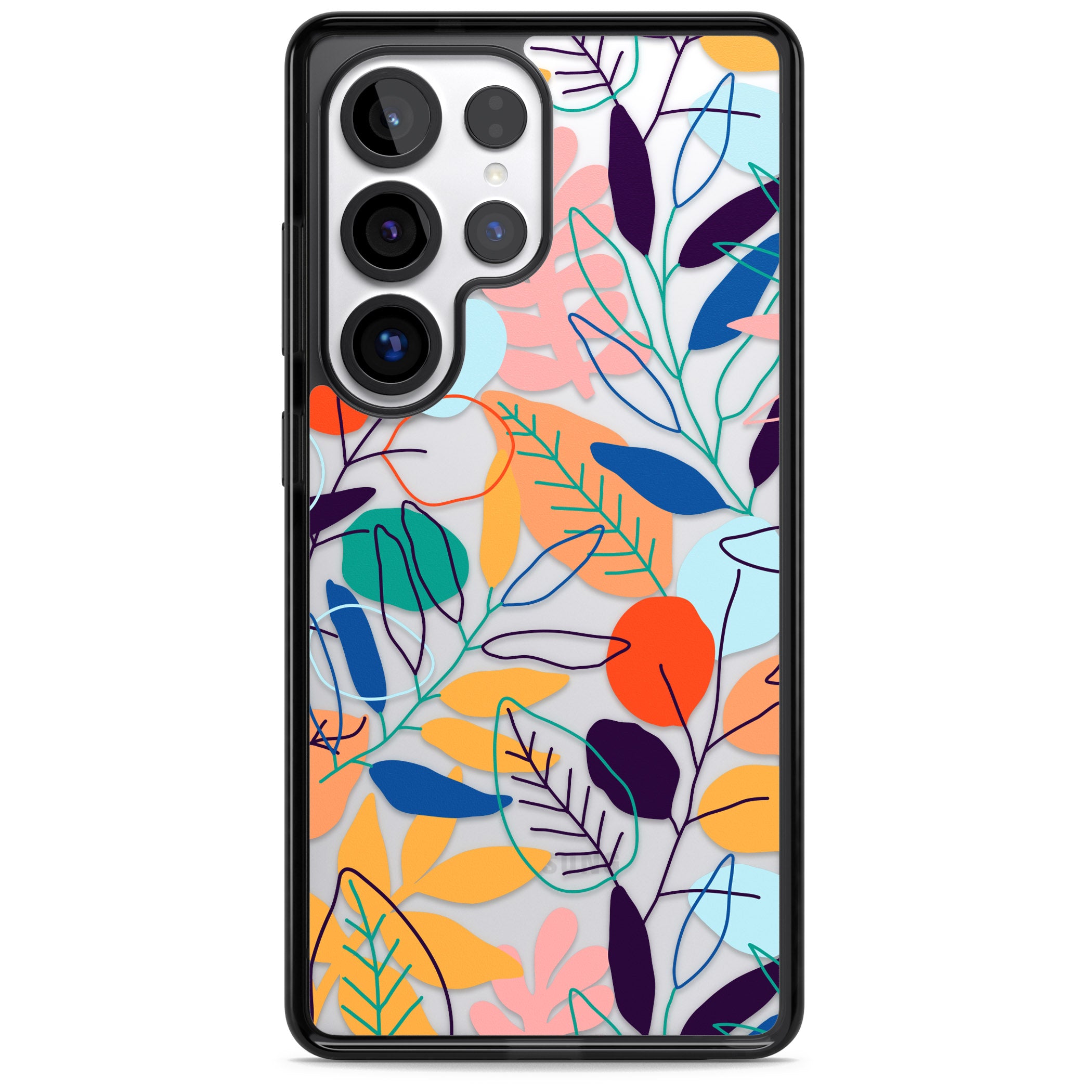 Abstract Line Drawn Leaves