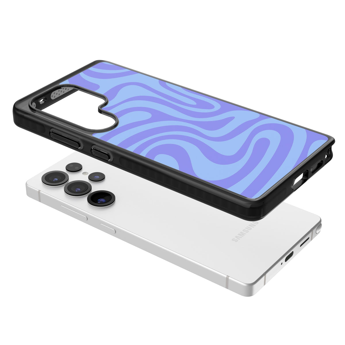 Tranquil Waves Samsung S25 Ultra / Samsung S26 Ultra Impact Black Phone Case angled
