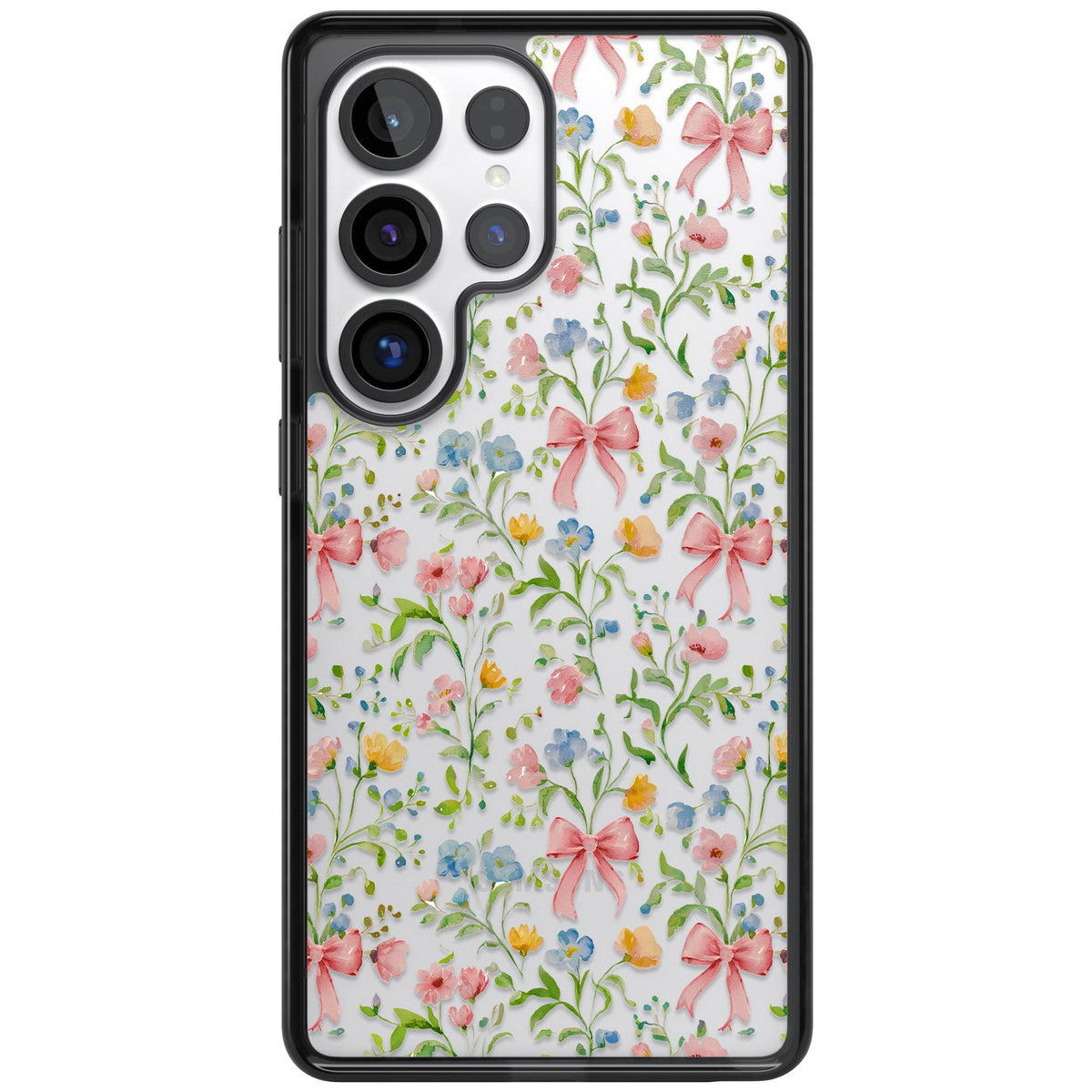 Ribbons & Wildflowers Samsung S25 Ultra / Samsung S26 Ultra Impact Black Phone Case front
