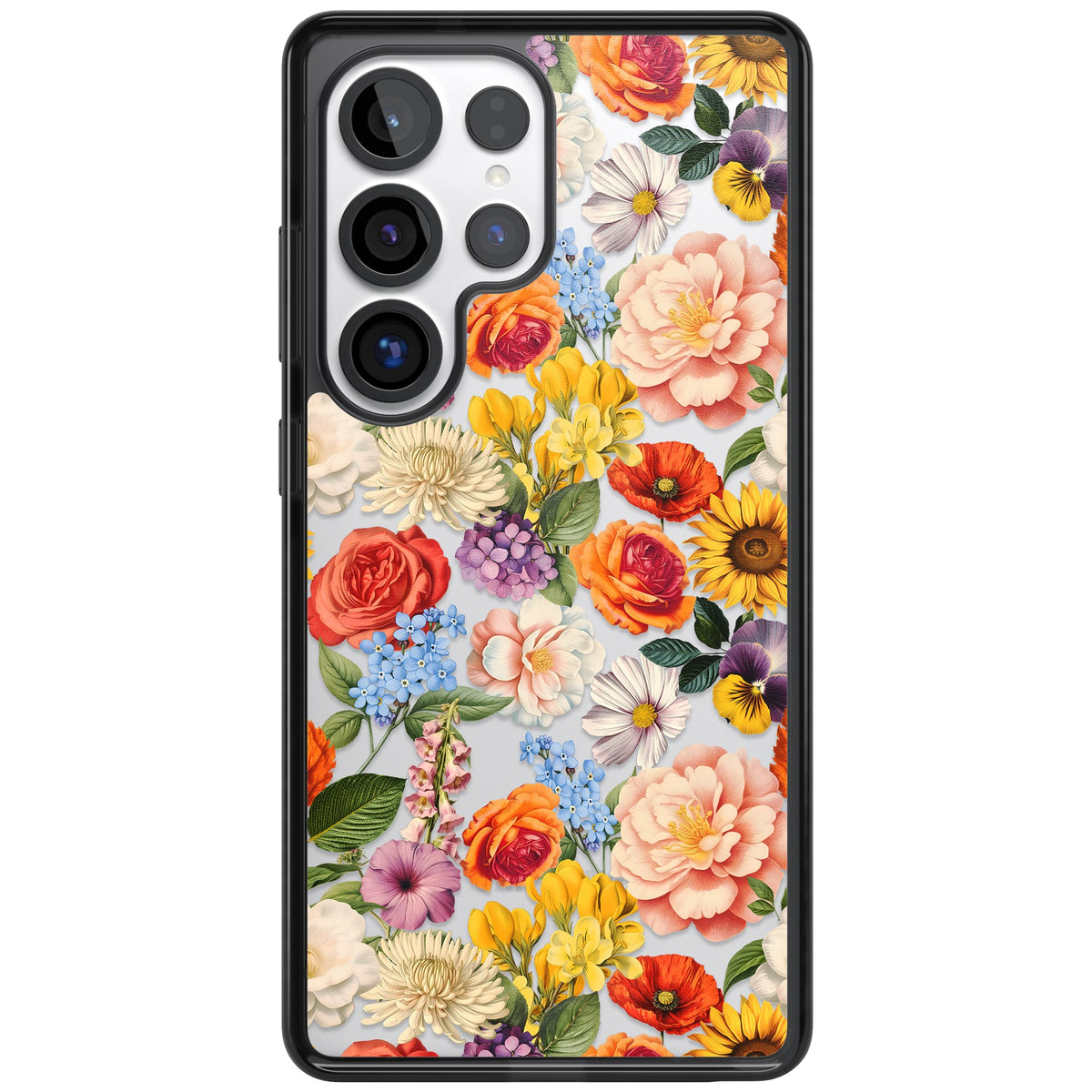 Bloom Basket Samsung S25 Ultra / Samsung S26 Ultra Impact Black Phone Case front